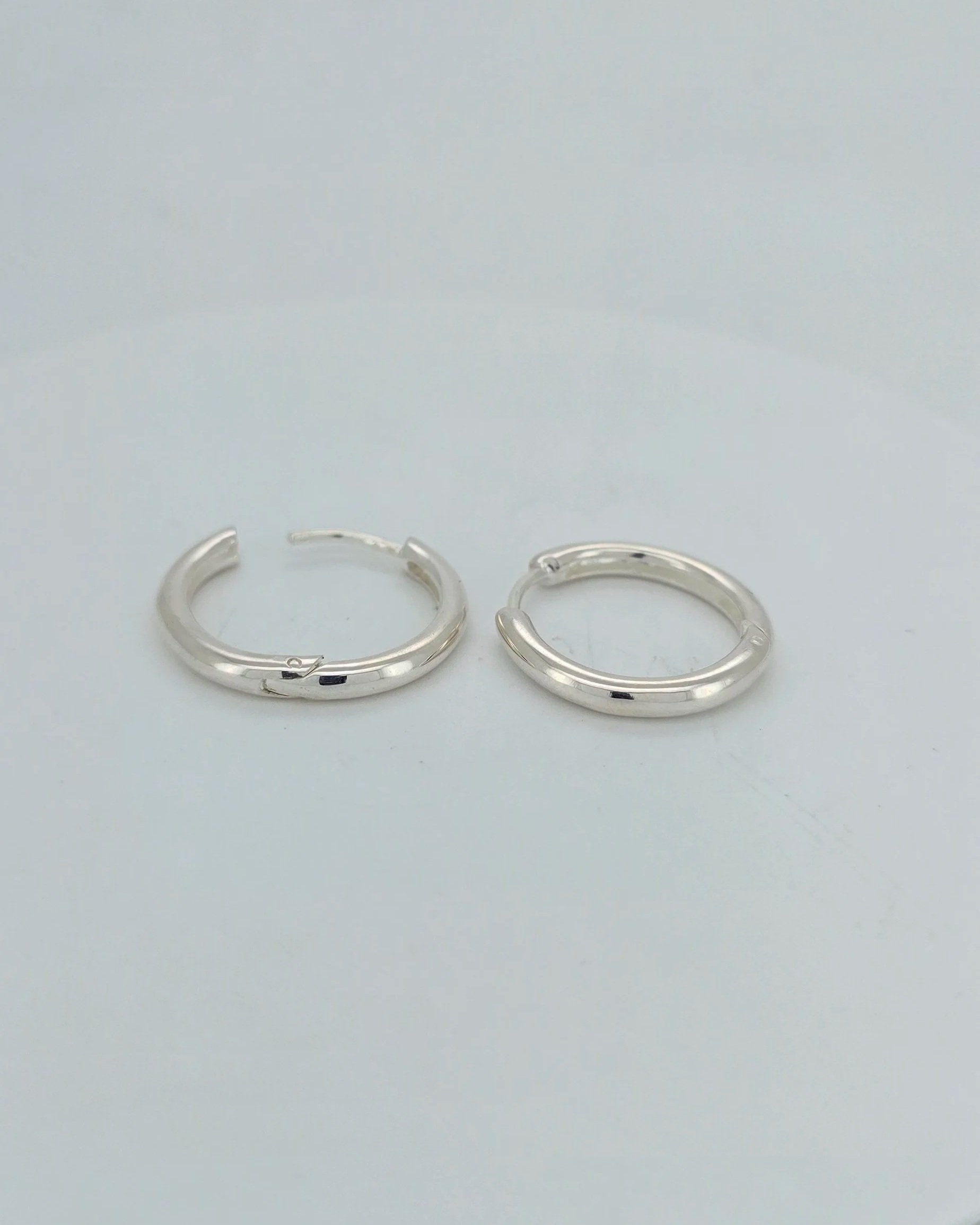 Sterling Silver Classic Huggie Earrings
