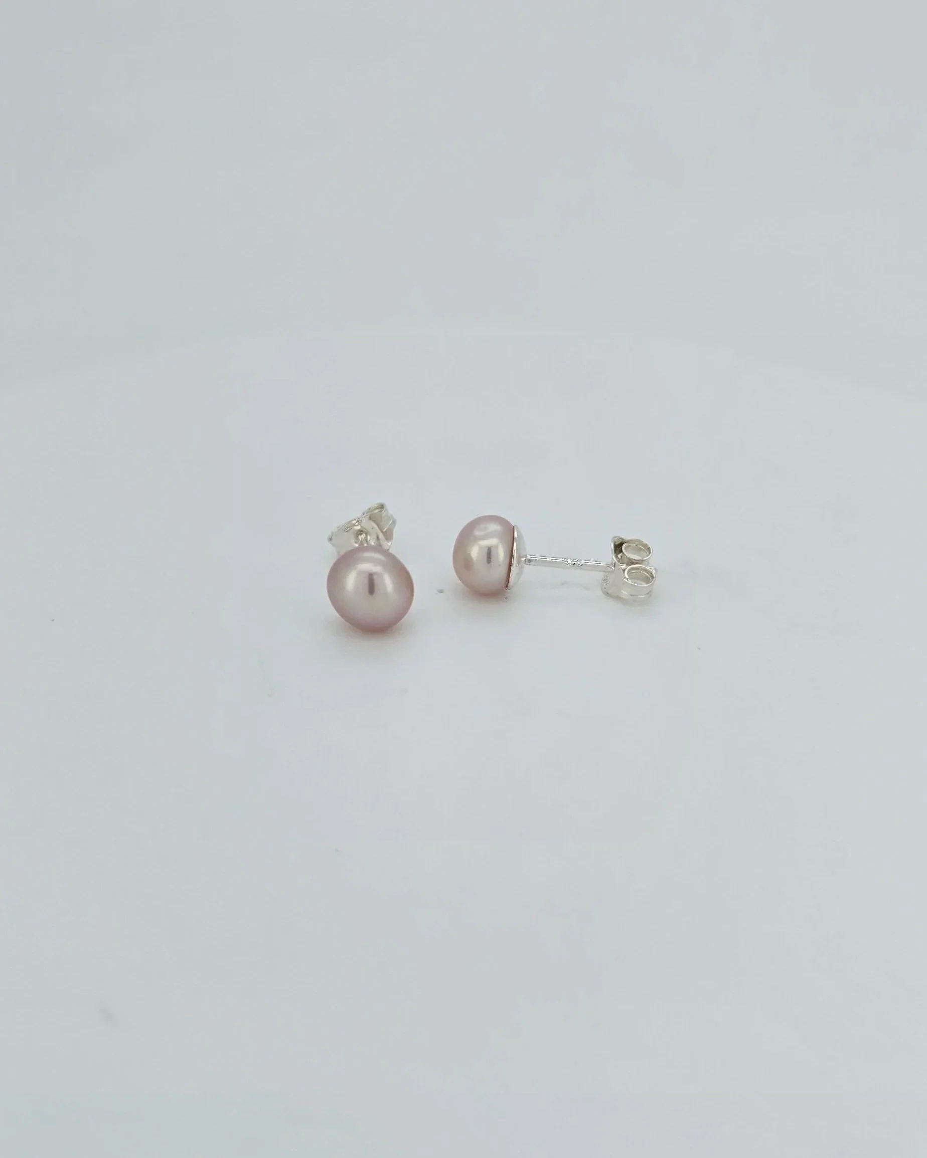 Sterling Silver Freshwater Pearl Stud Earrings
