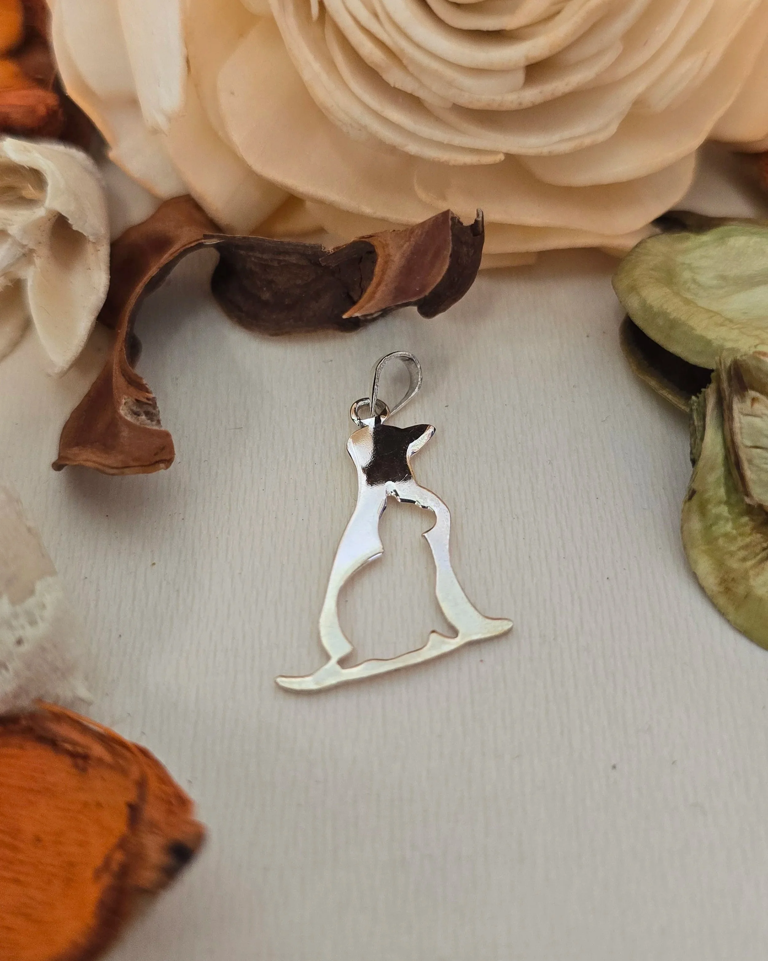Silver Cat & Dog Pendant