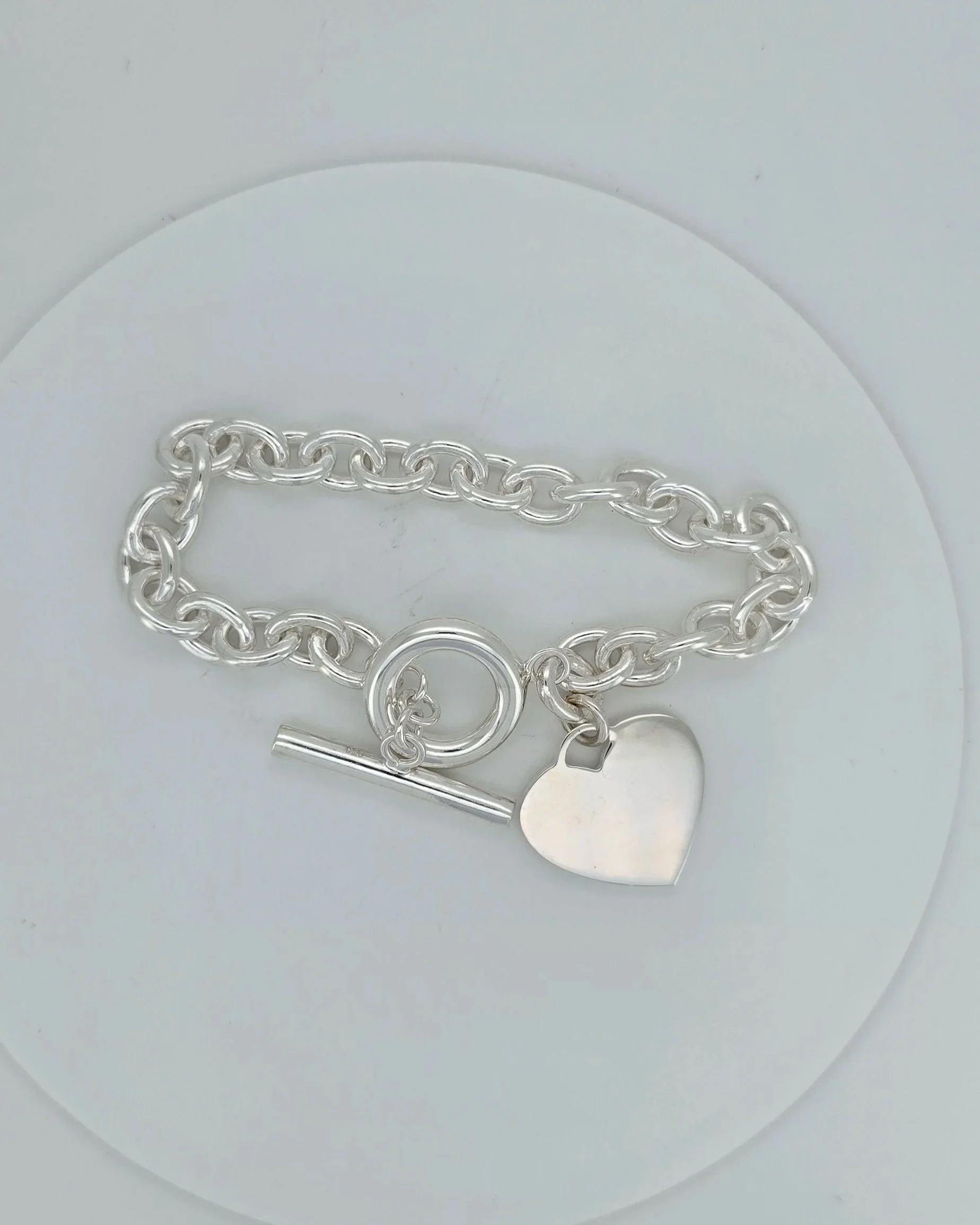 Sterling Silver Heart Bracelet