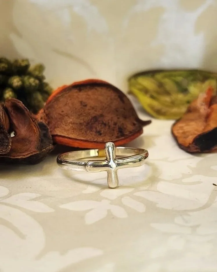 Silver Cross Ring