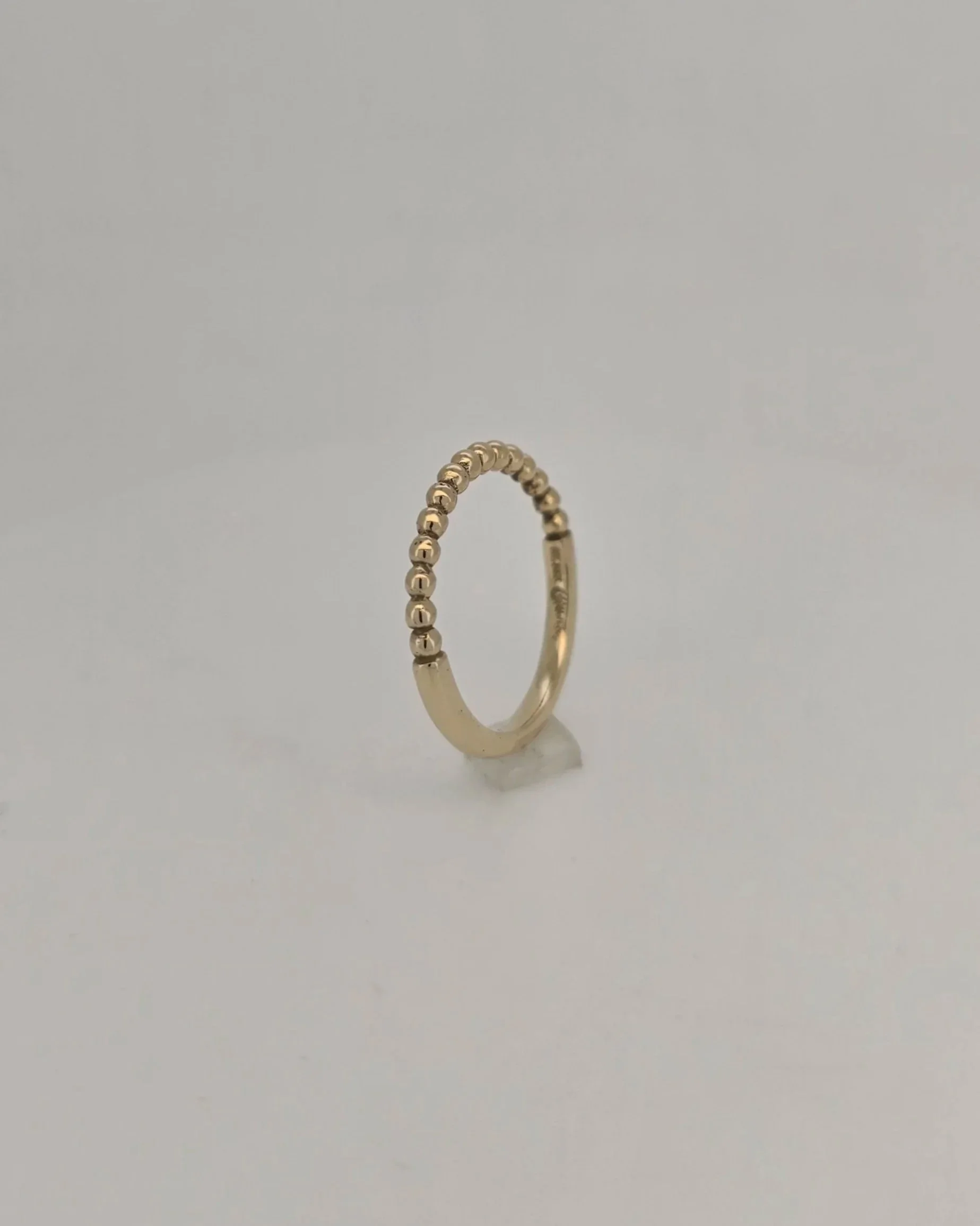 9ct Yellow Gold Bubble Detail Ring
