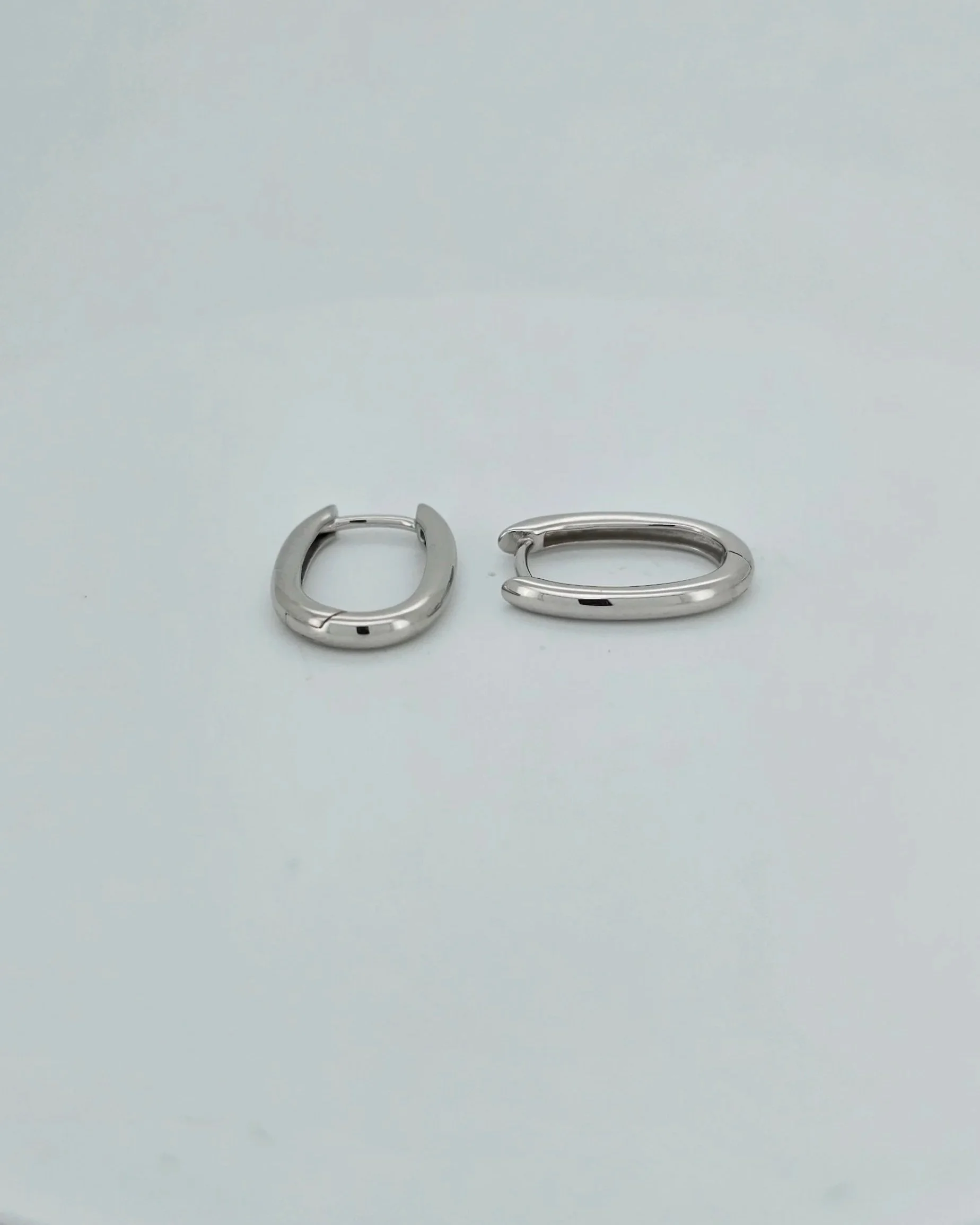 Sterling Silver U-Shape Huggie Earrings