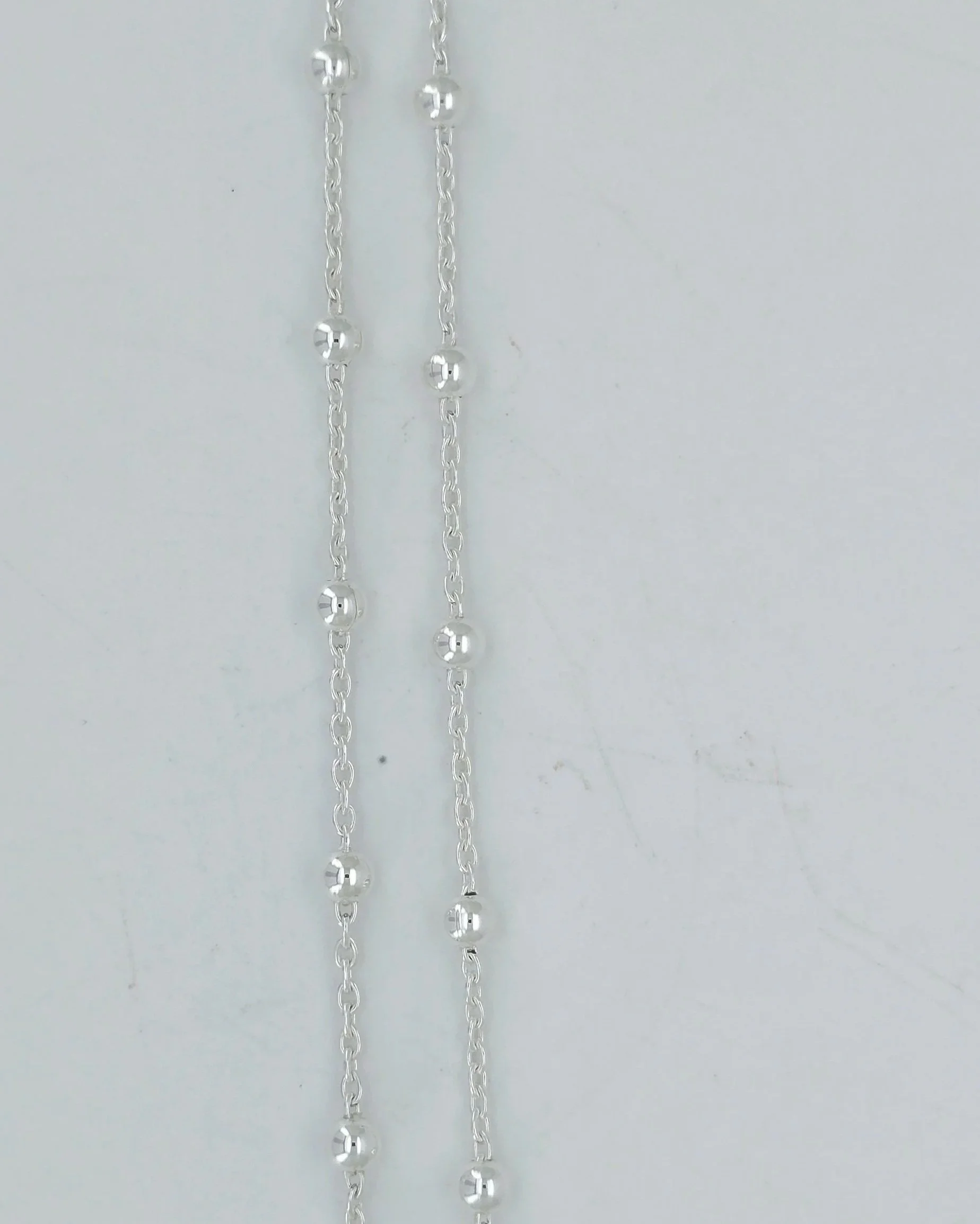 Sterling Silver Ball & Cable Bracelet