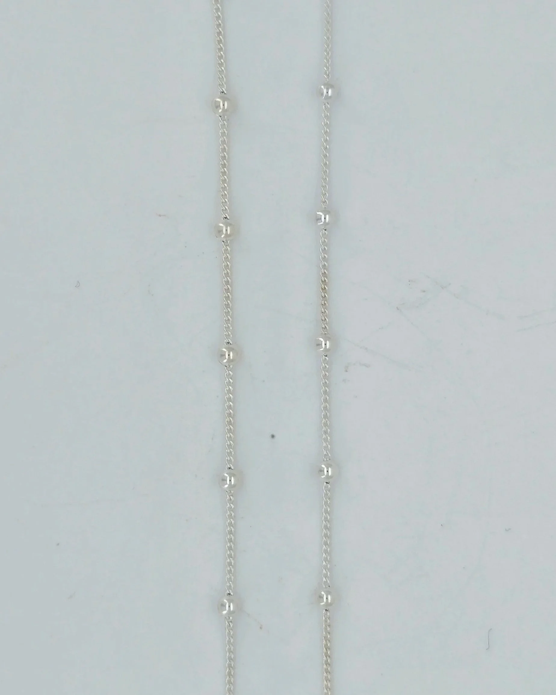Sterling Silver Diamond Cut Necklace