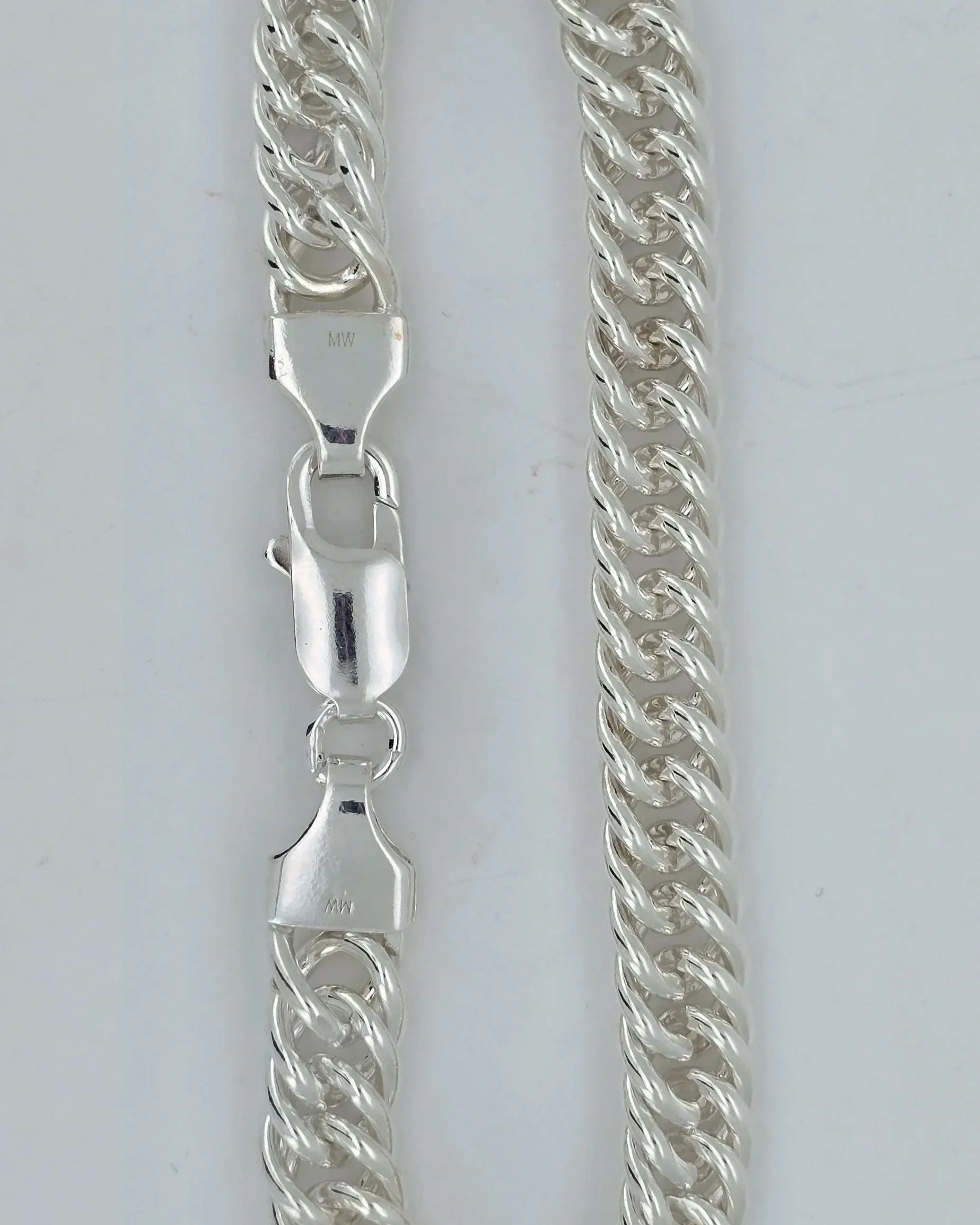 Silver Double Curb Bracelet