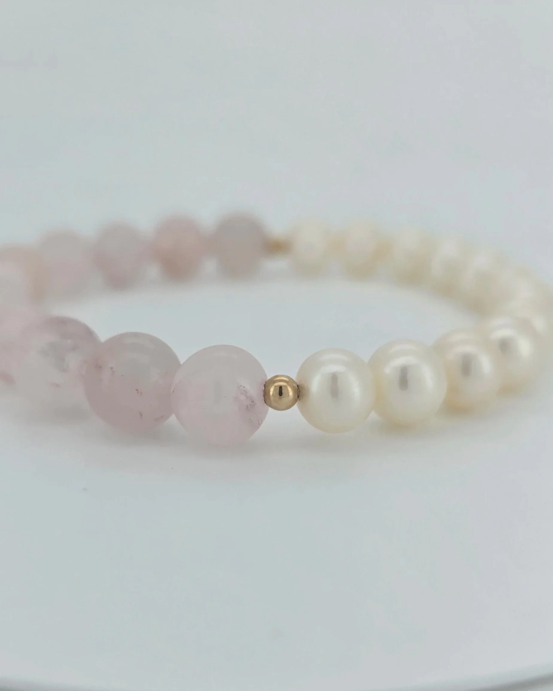 Pearl & Rose Quartz Bracelet