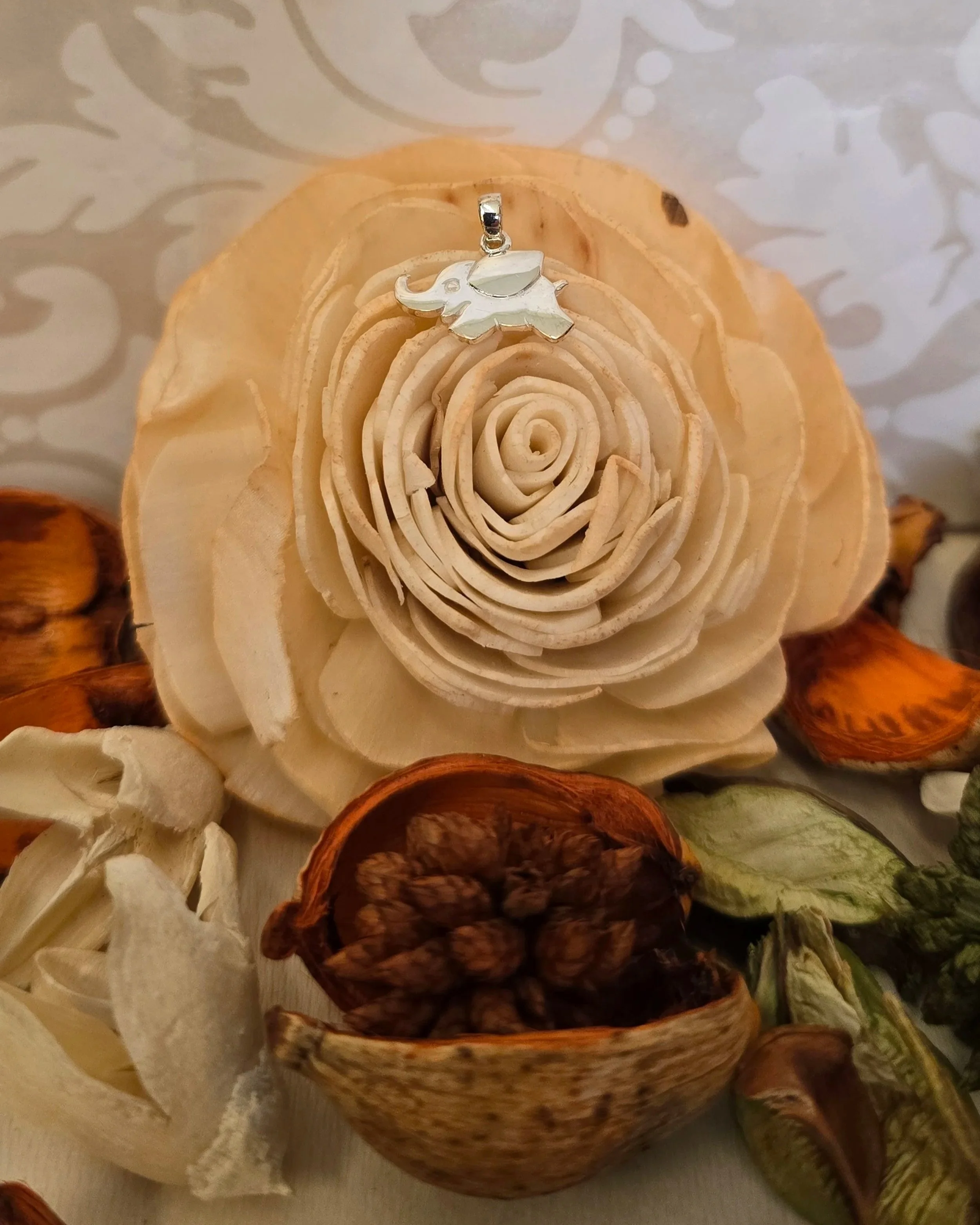 Silver Elephant Pendant