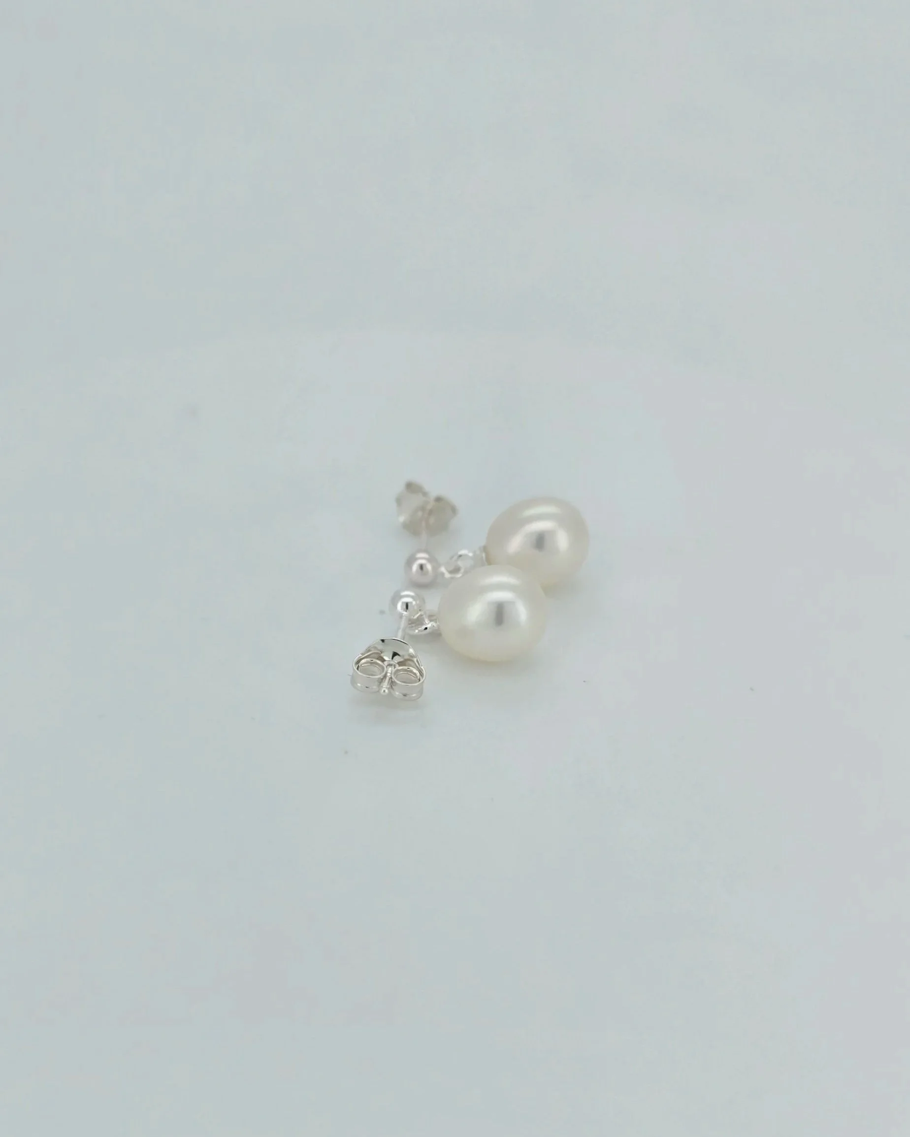 Sterling Silver Pearl Drop Earrings