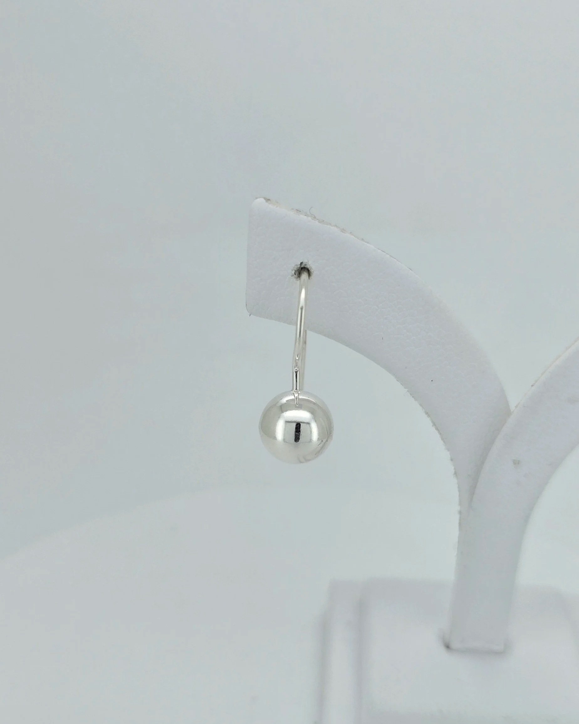 Sterling Silver 8mm Ball Hook Earrings