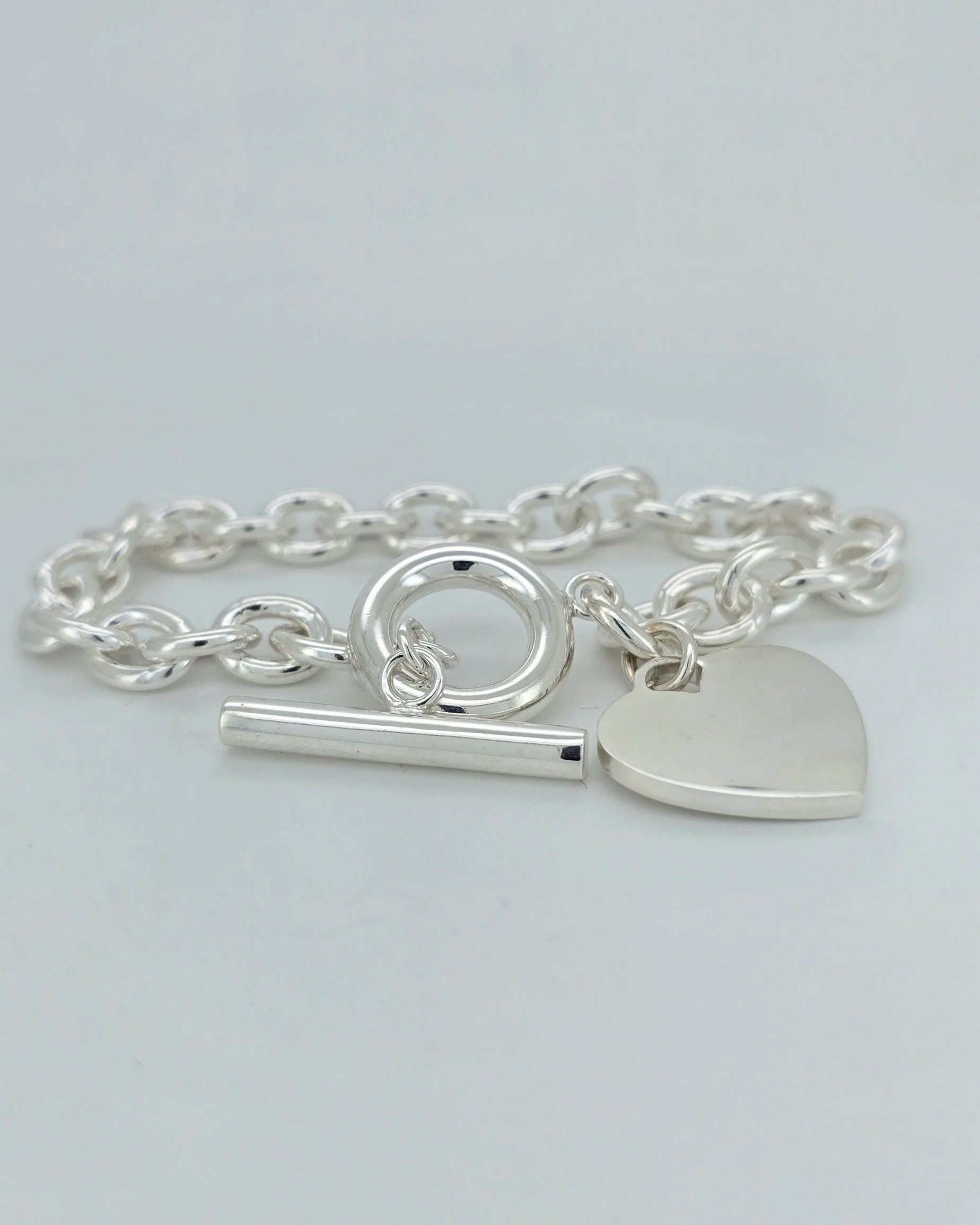 Sterling Silver Heart Bracelet