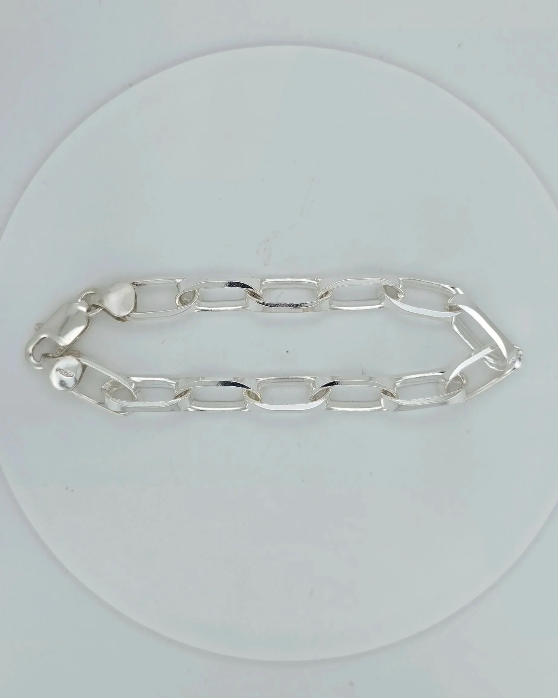 Sterling Silver Oval Link Bracelet