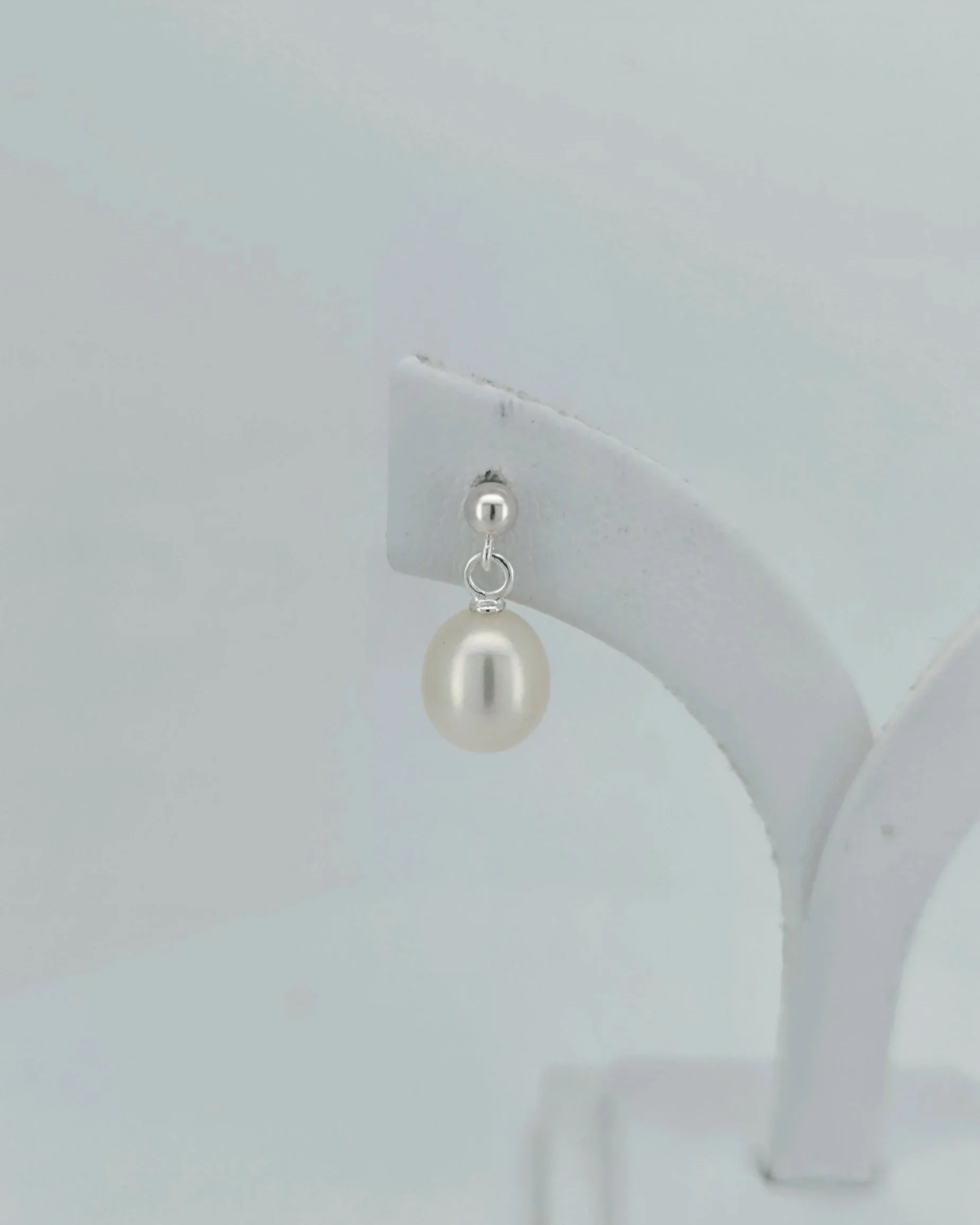 Sterling Silver Pearl Drop Earrings