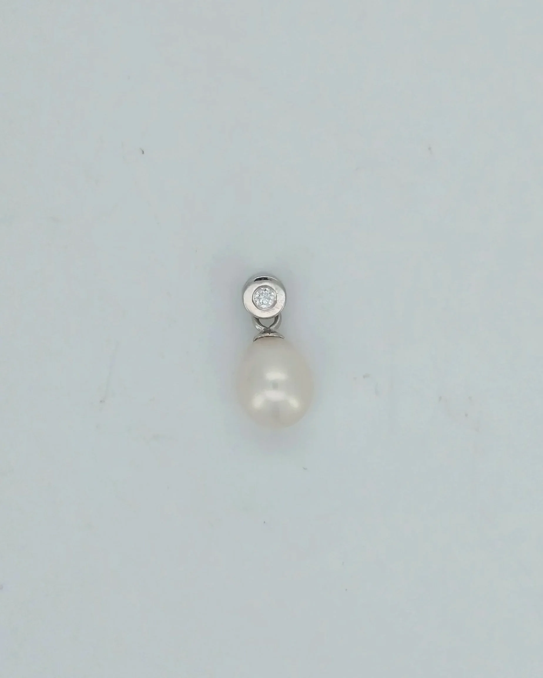 Sterling Silver Pearl Drop Pendant