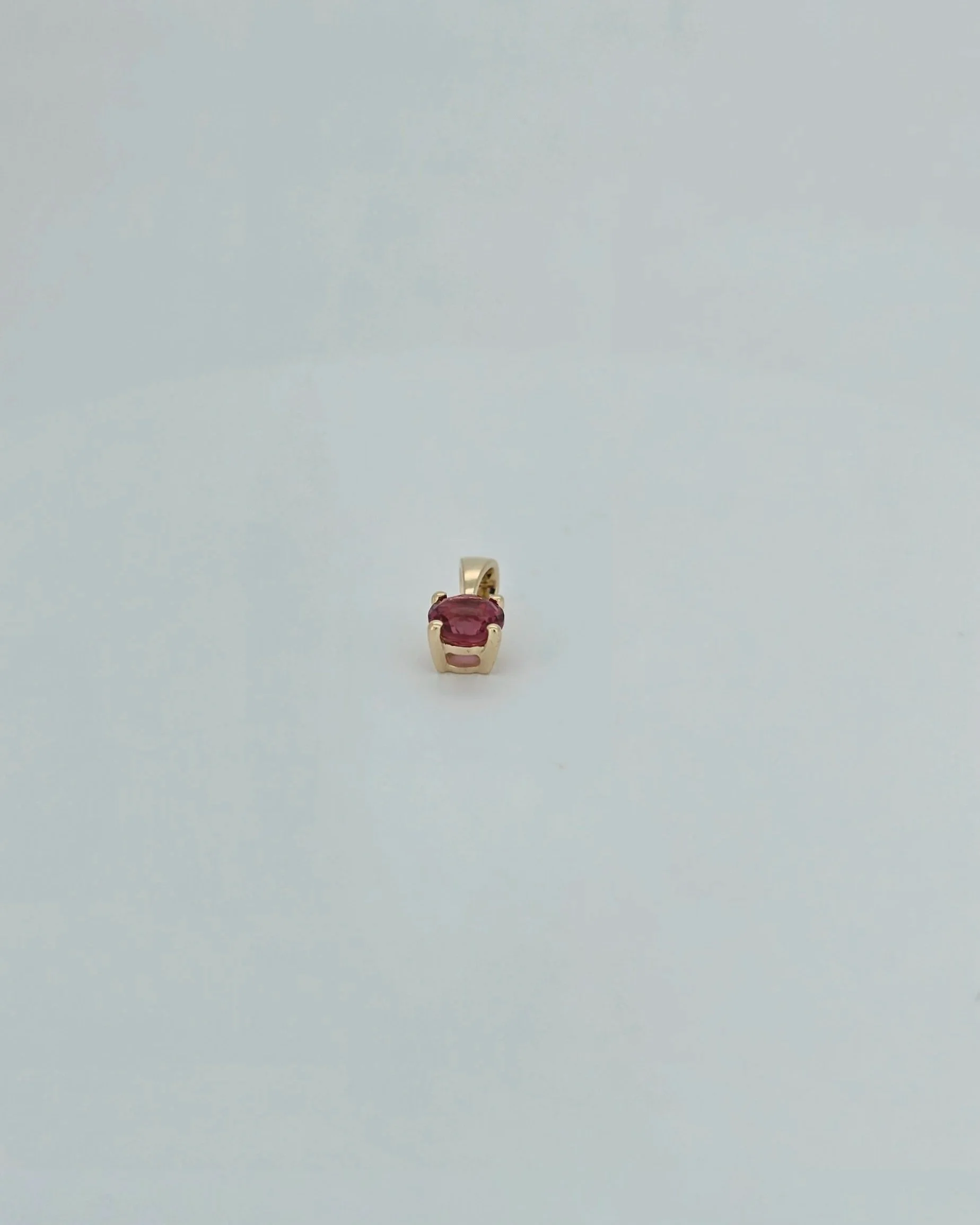 9ct Yellow Gold October Birthstone Pendant with Tourmaline