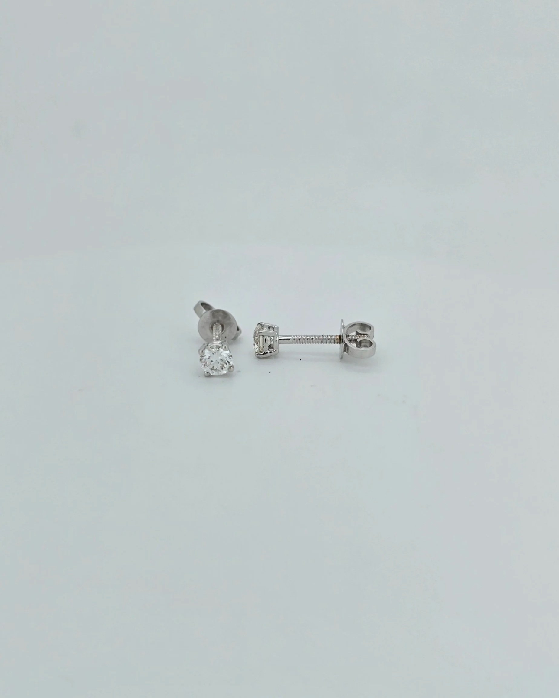 18ct White Gold Diamond Studs