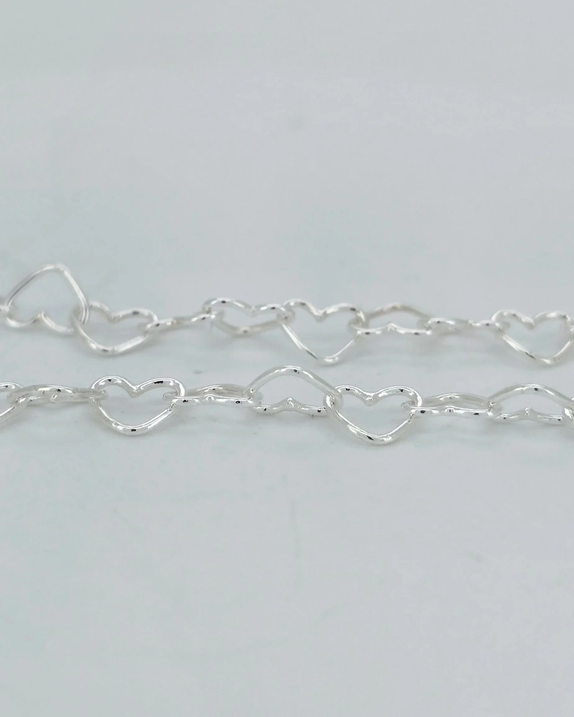 Sterling Silver Heart Link Bracelet