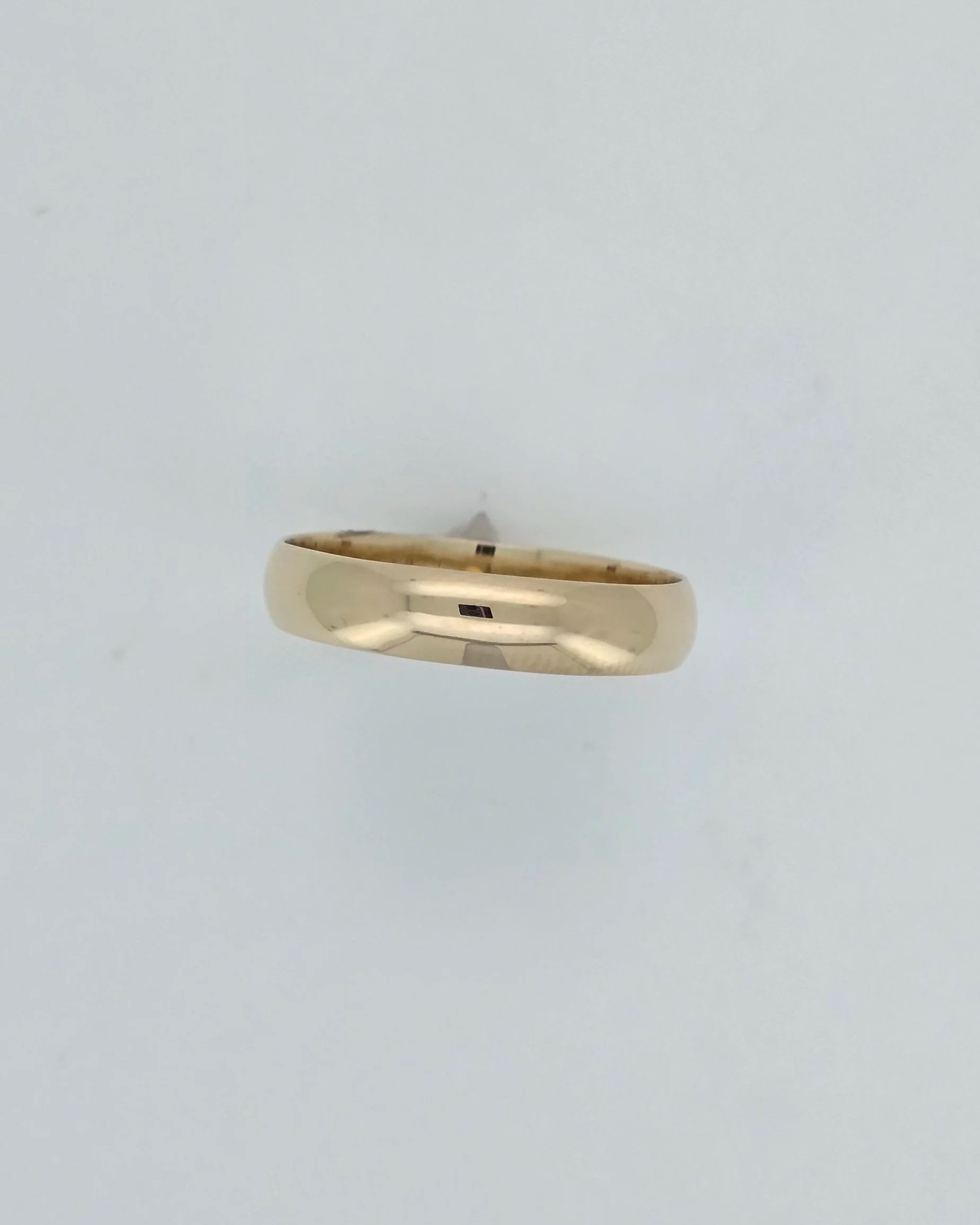 Handcrafted 9ct Yellow Gold Half-Round Wedding Band
