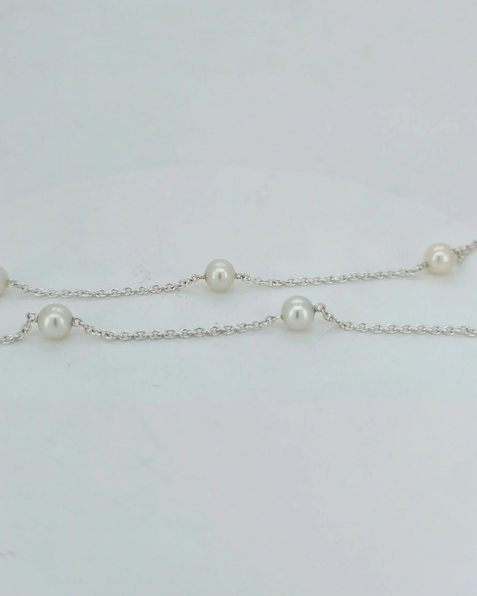 Sterling Silver Pearl Chain