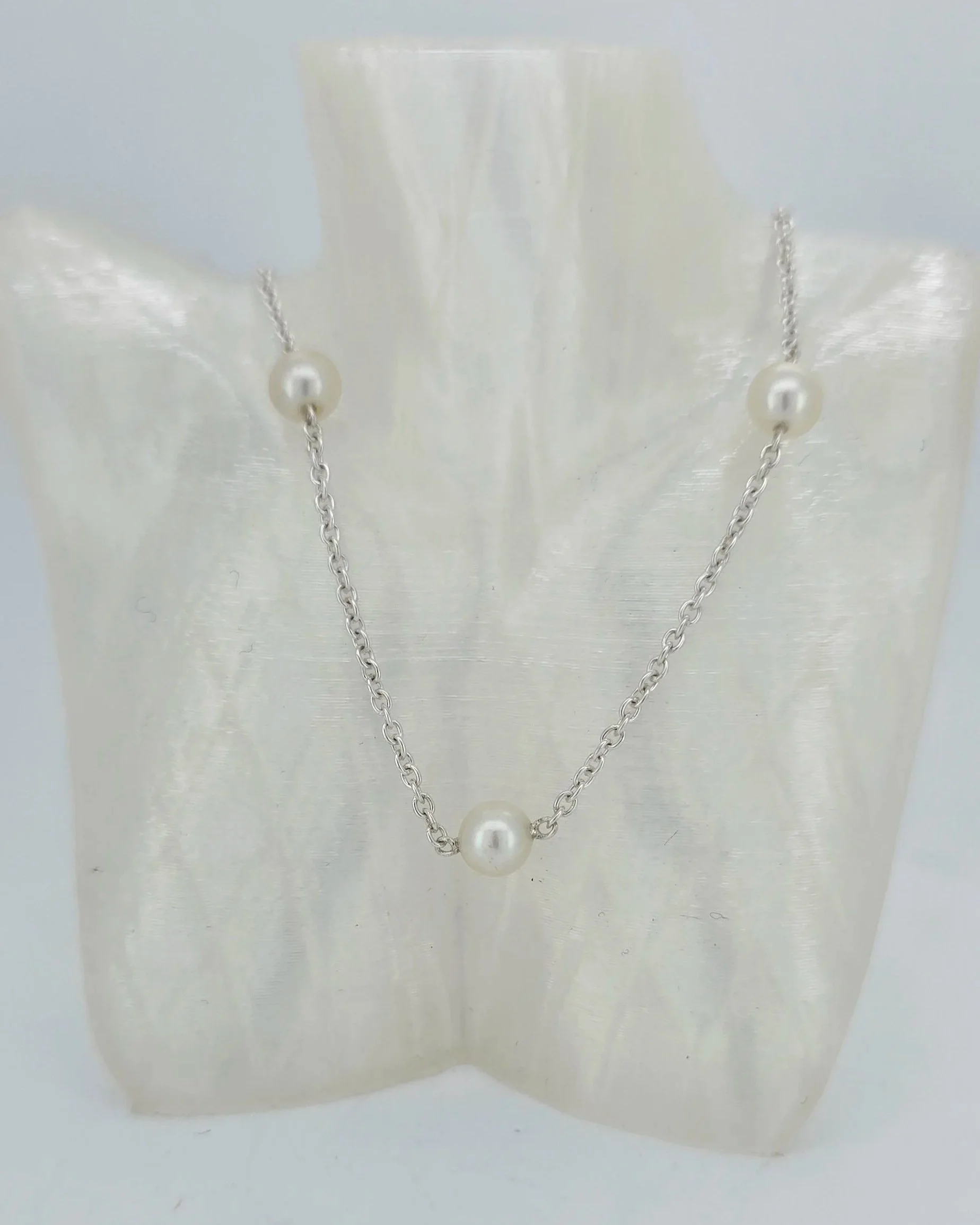 Sterling Silver Pearl Chain