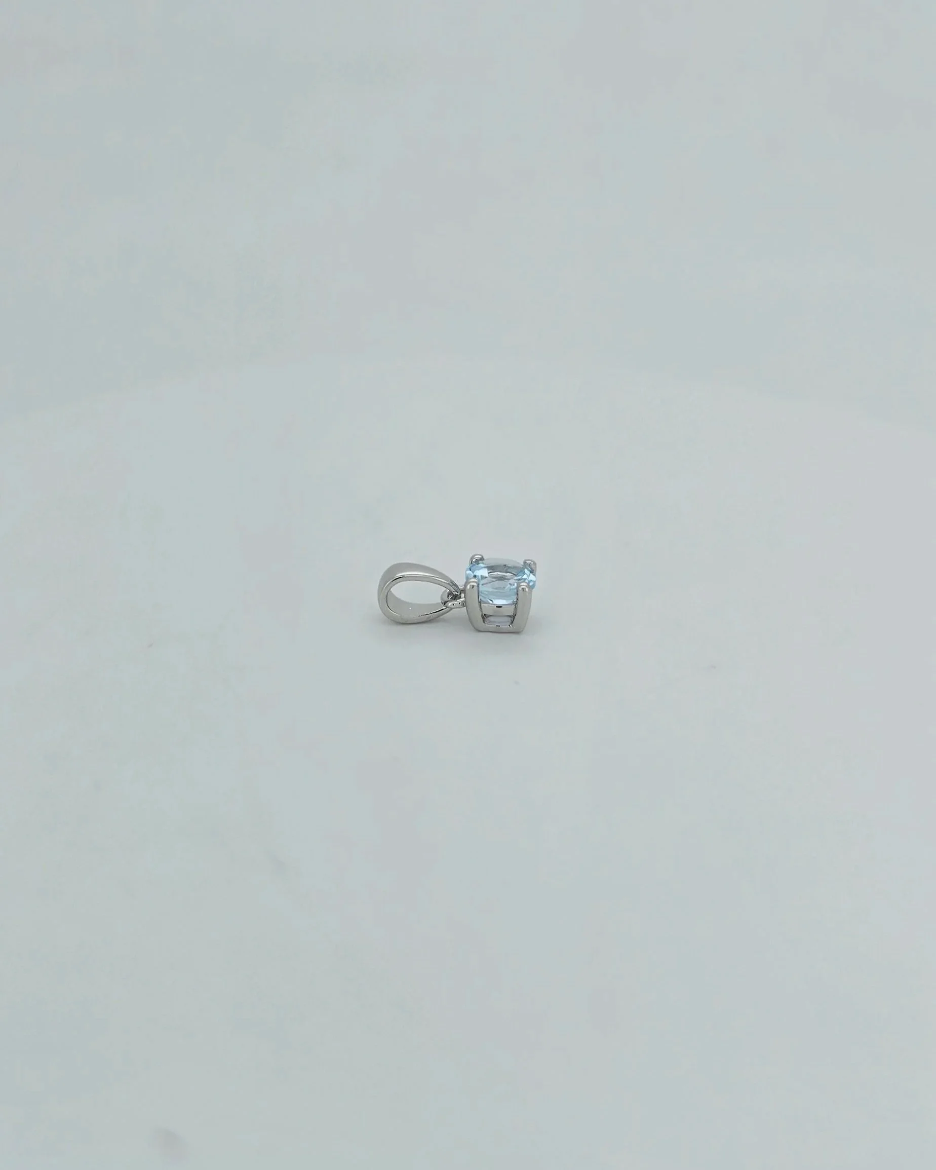 Sterling Silver Blue Topaz Pendant