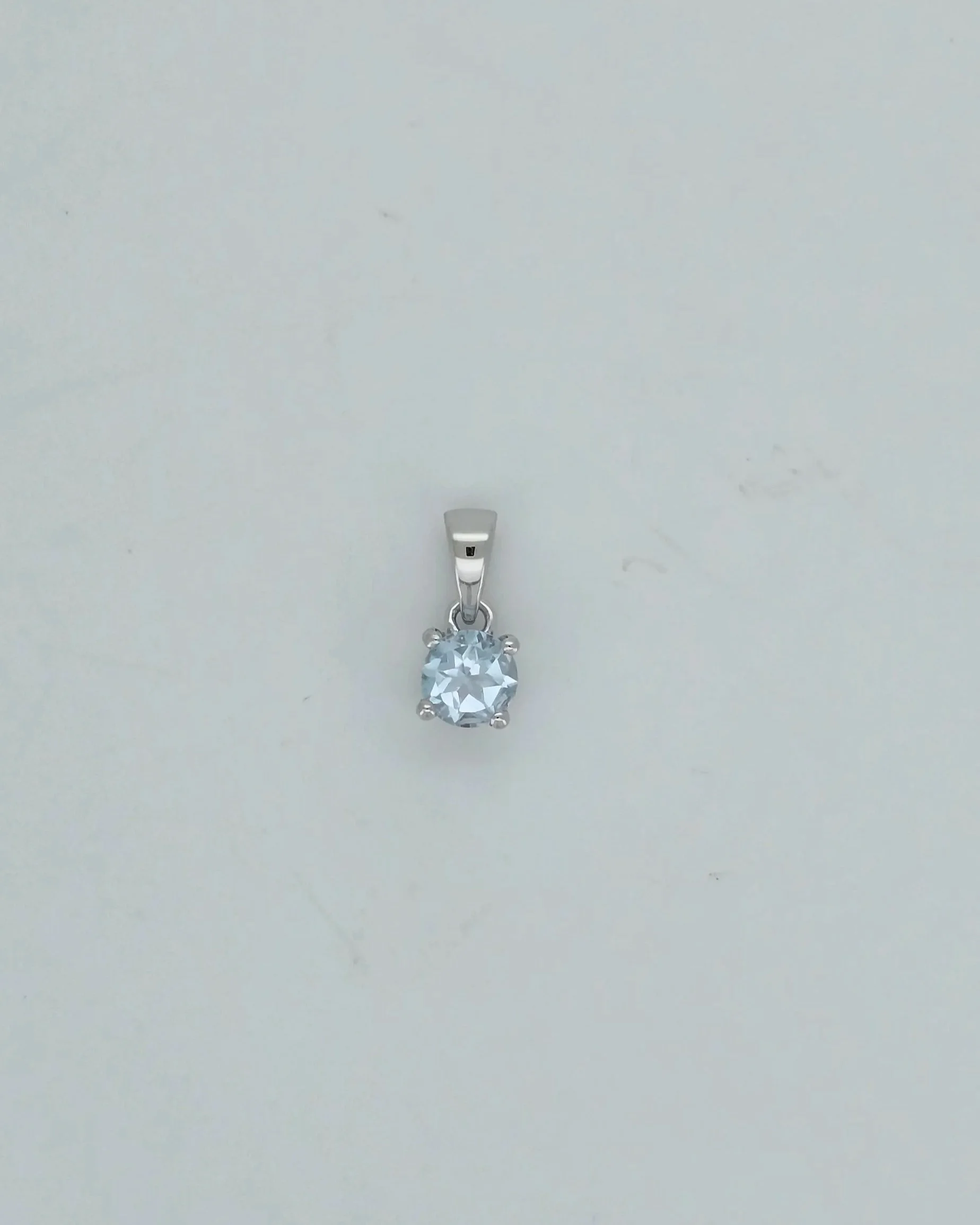 Sterling Silver Blue Topaz Pendant