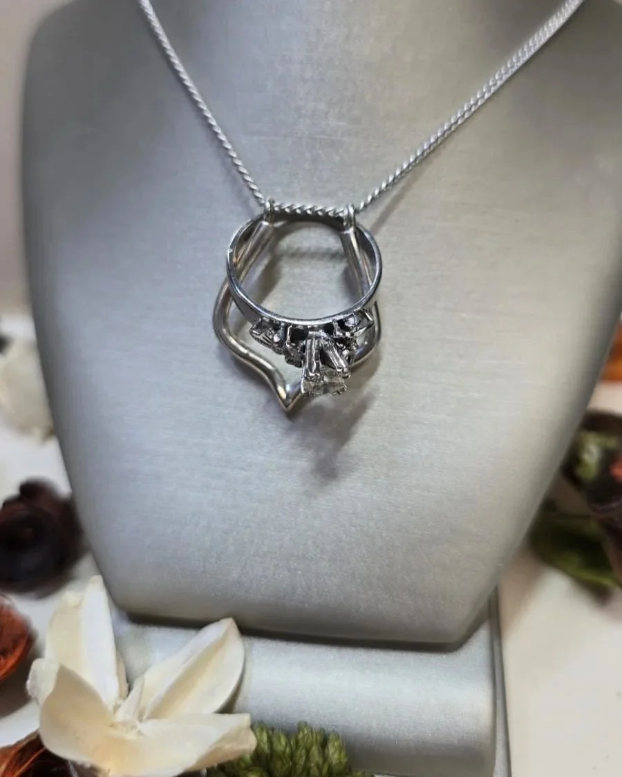 Silver Ring Keeper Pendant Necklace