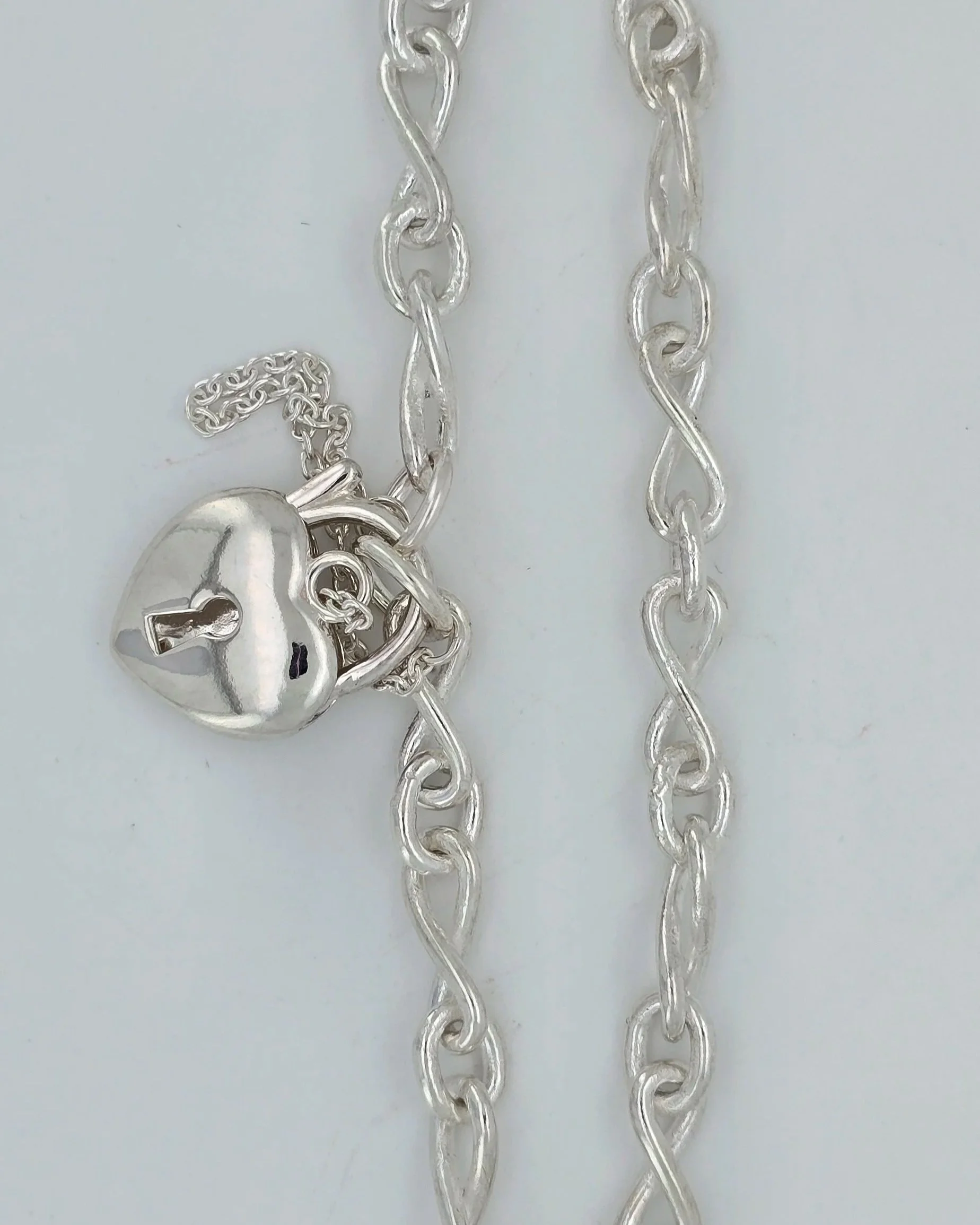 Sterling Silver Infinity 1-1 Figaro Cable bracelet