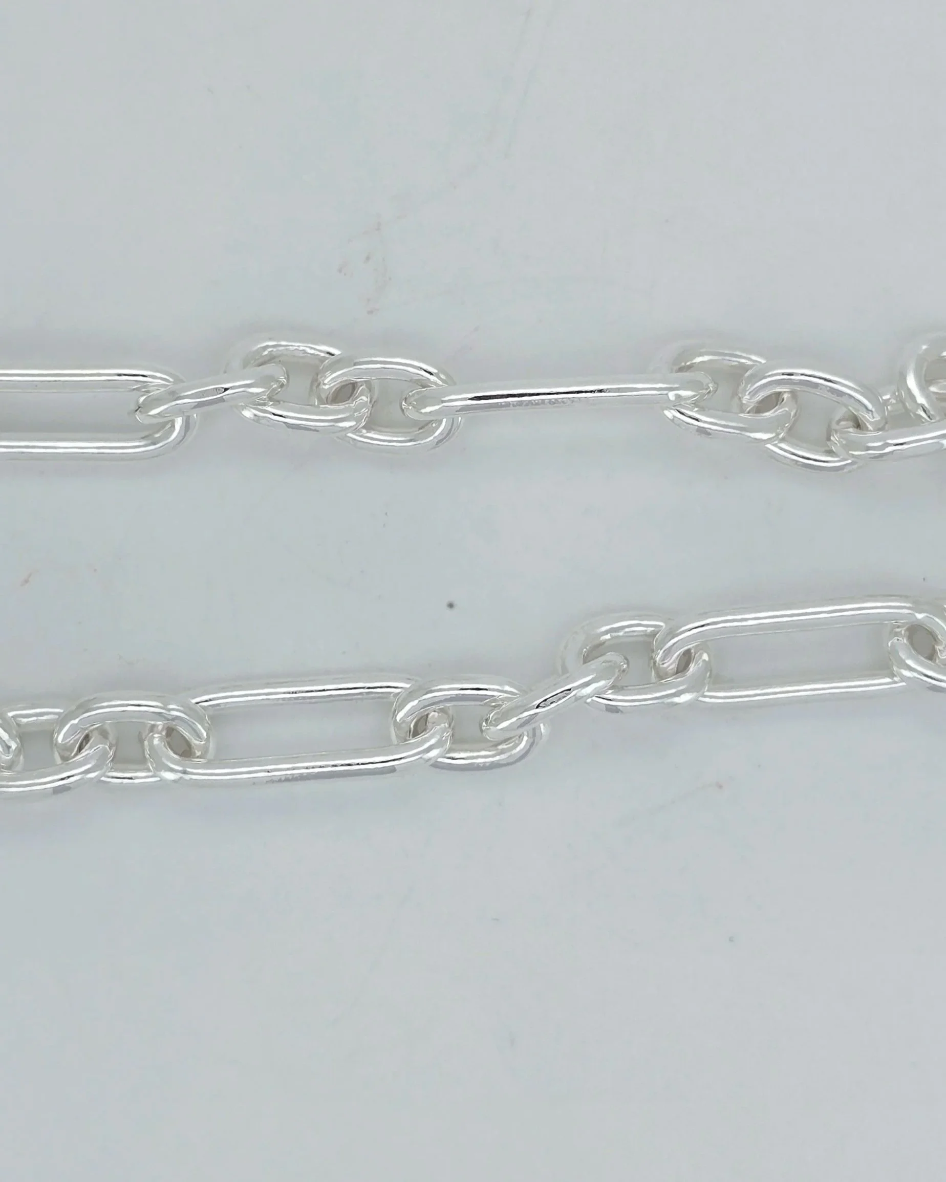 Sterling Silver Figaro Paperclip Bracelet