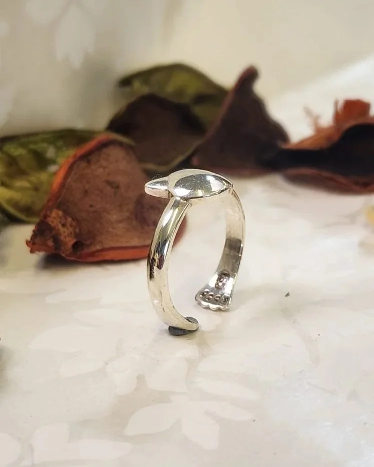 Silver Cat Ring