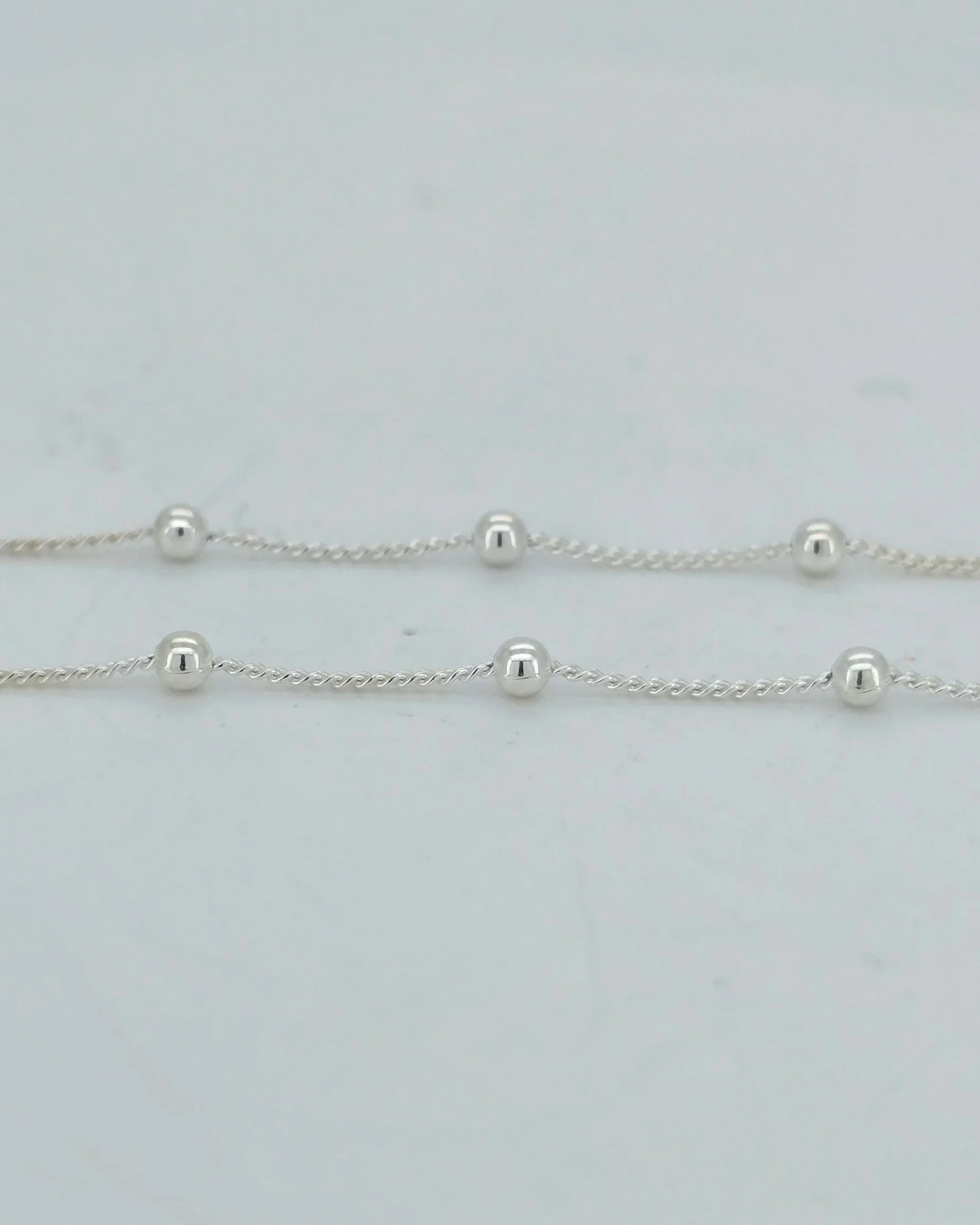 Sterling Silver Diamond Cut Necklace
