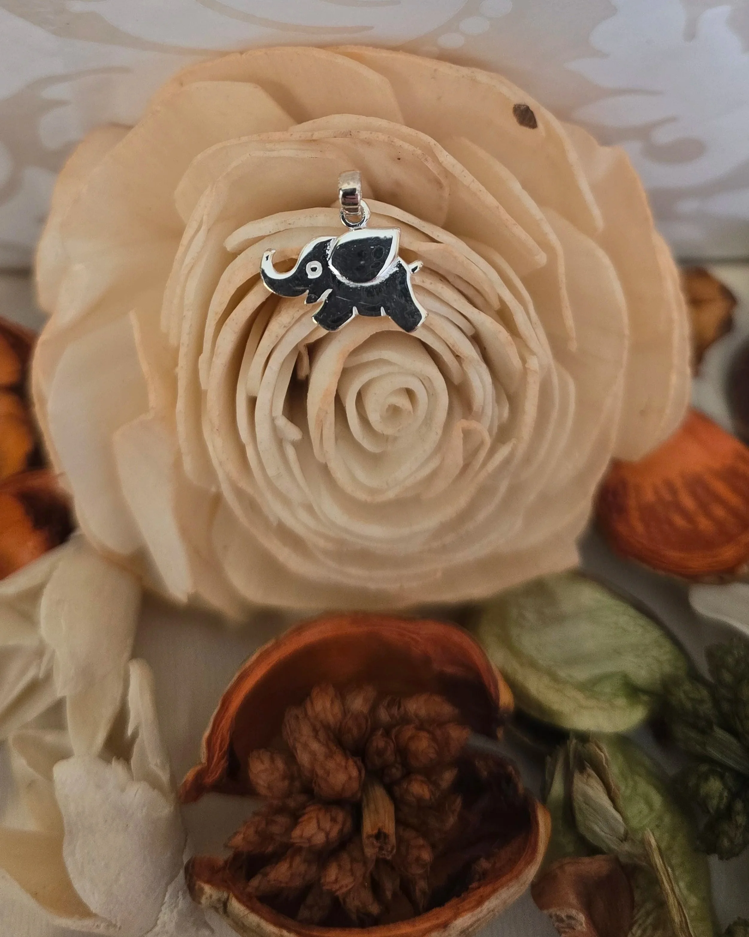 Silver Elephant Pendant