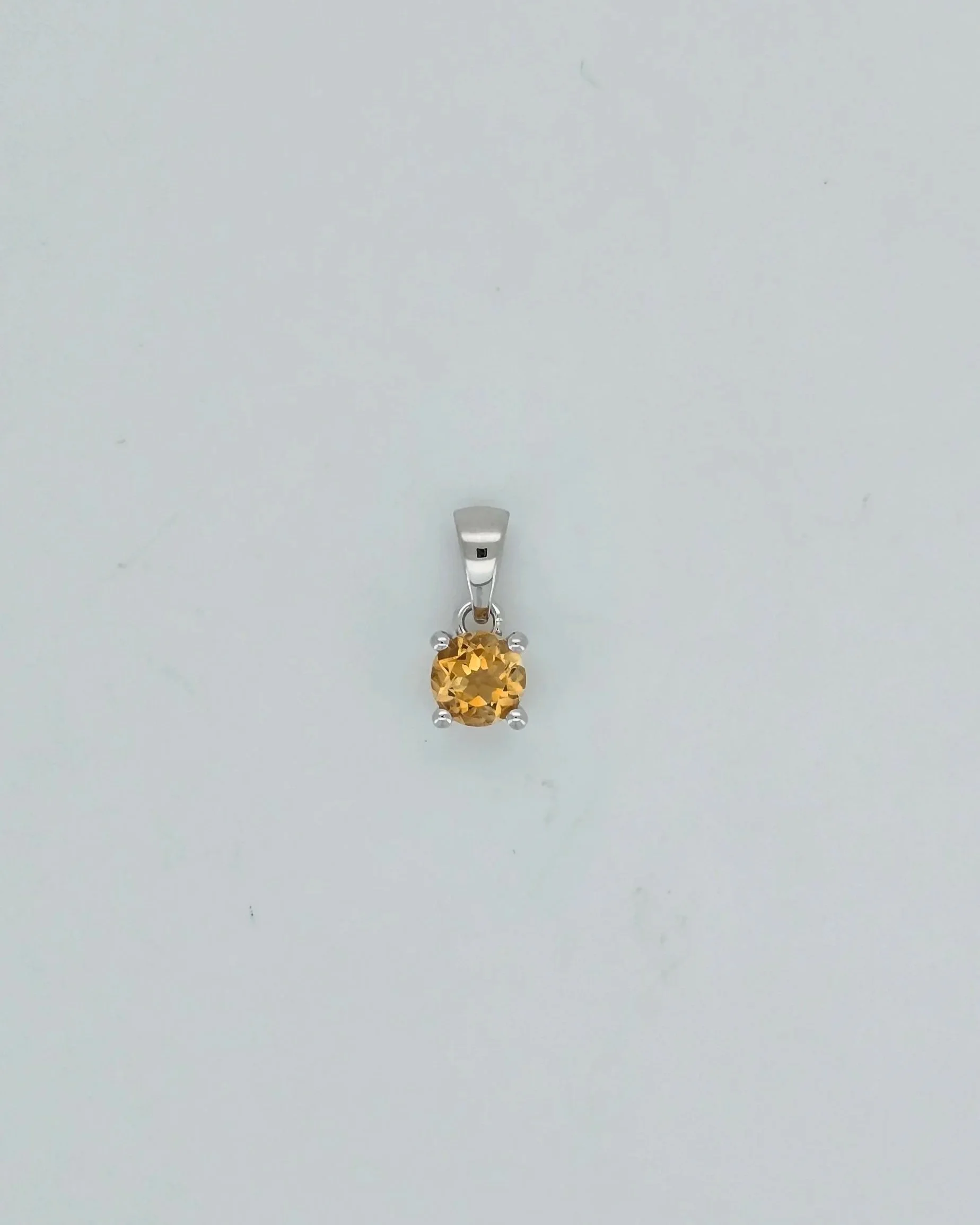 Sterling Silver Citrine Pendant