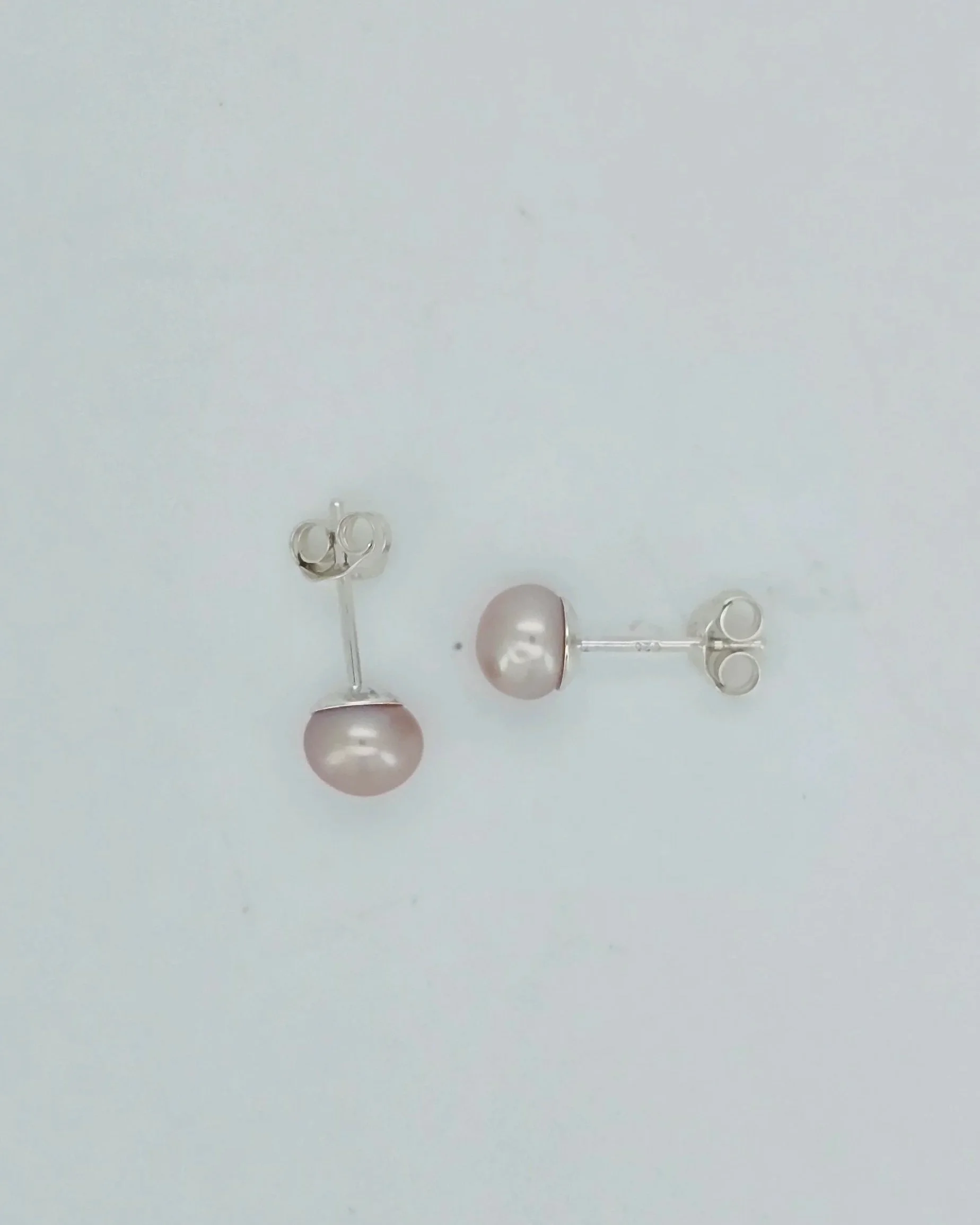 Sterling Silver Freshwater Pearl Stud Earrings