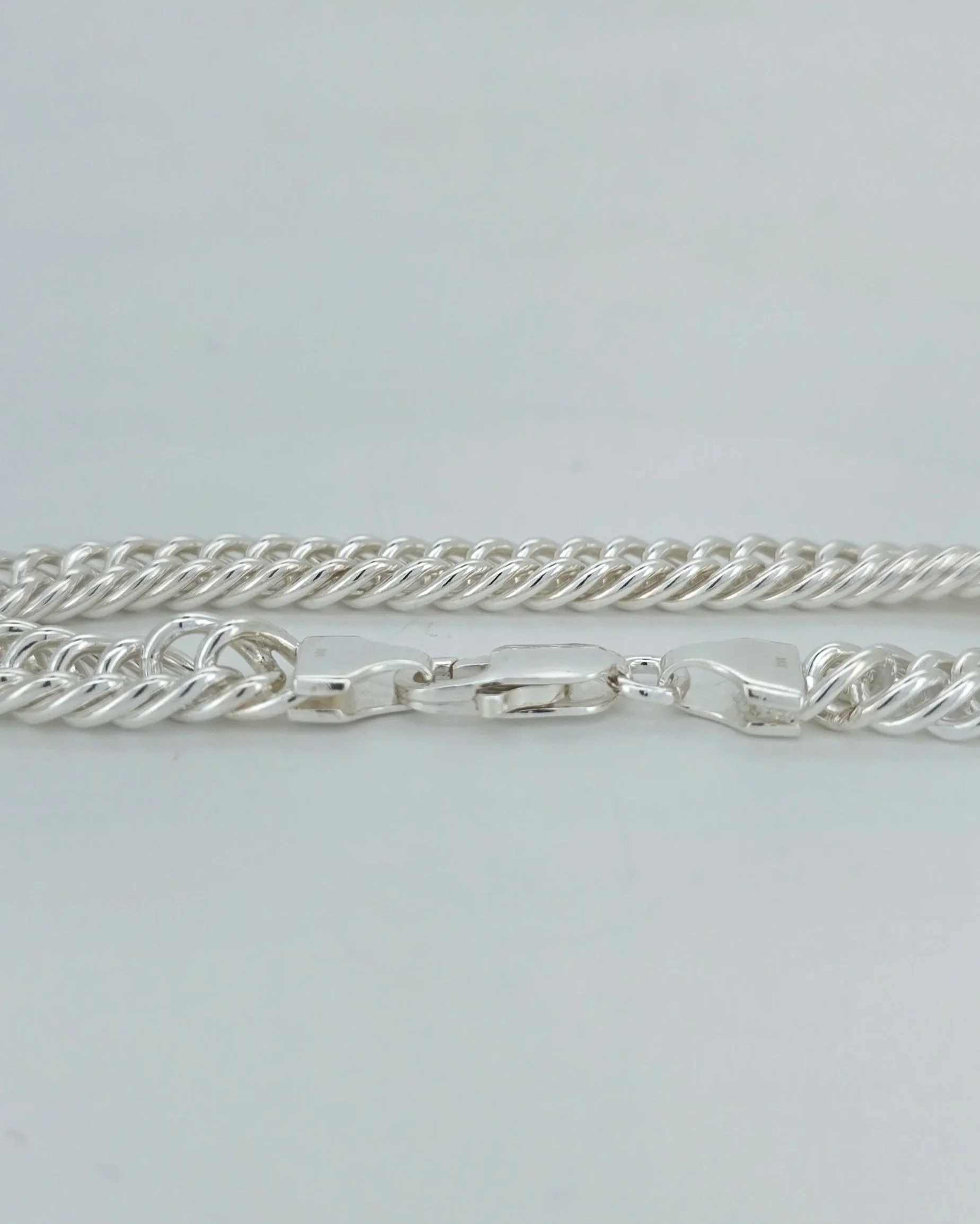 Silver Double Curb Bracelet