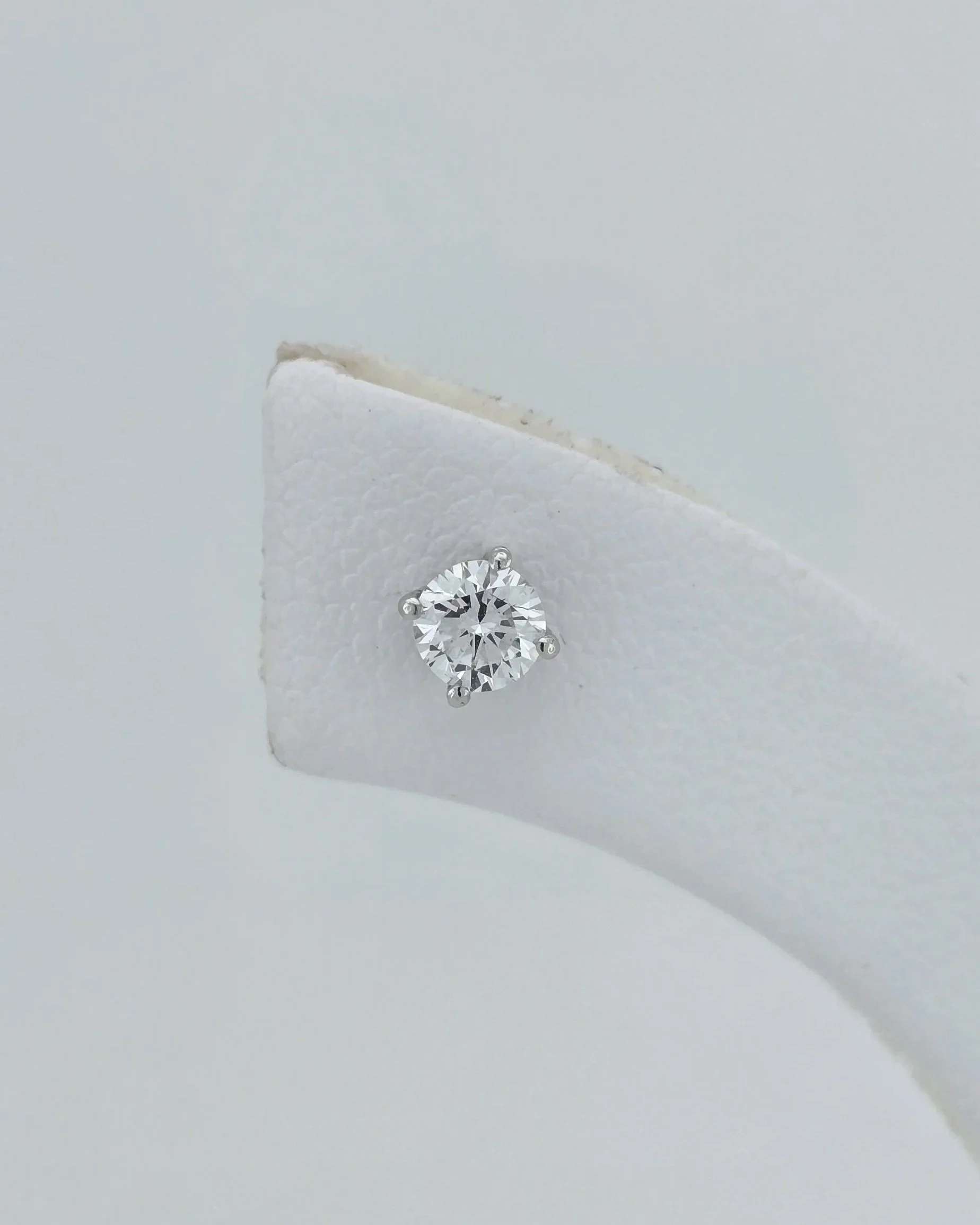 18ct White Gold Lab Diamond Stud Earrings