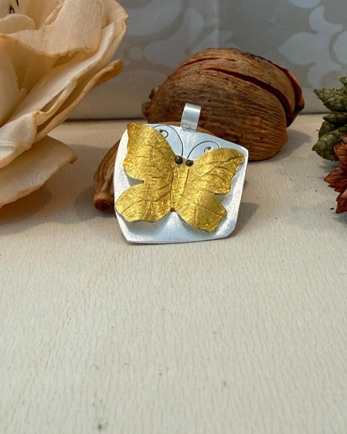 Sterling Silver Butterfly Pendant