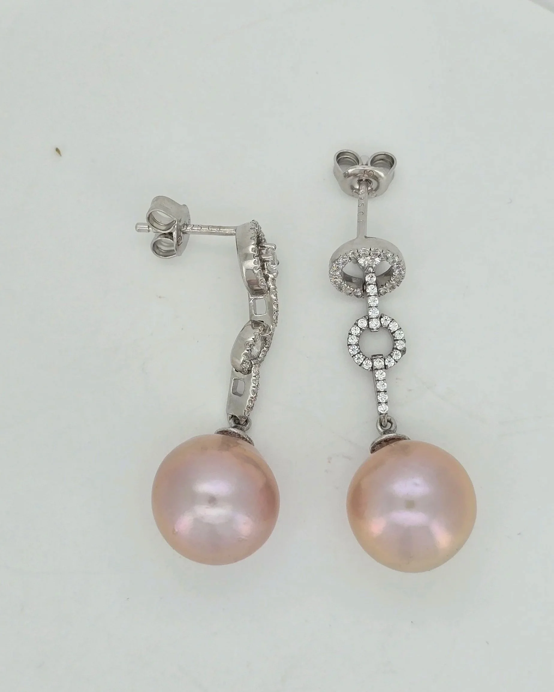 Sterling Silver Pearl Drop Earrings