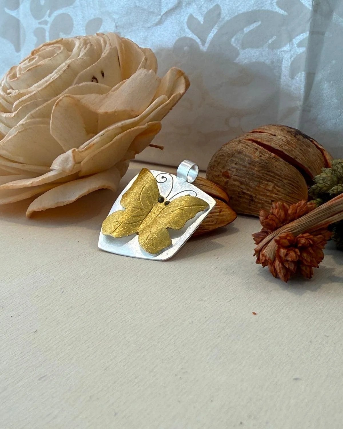 Sterling Silver Butterfly Pendant