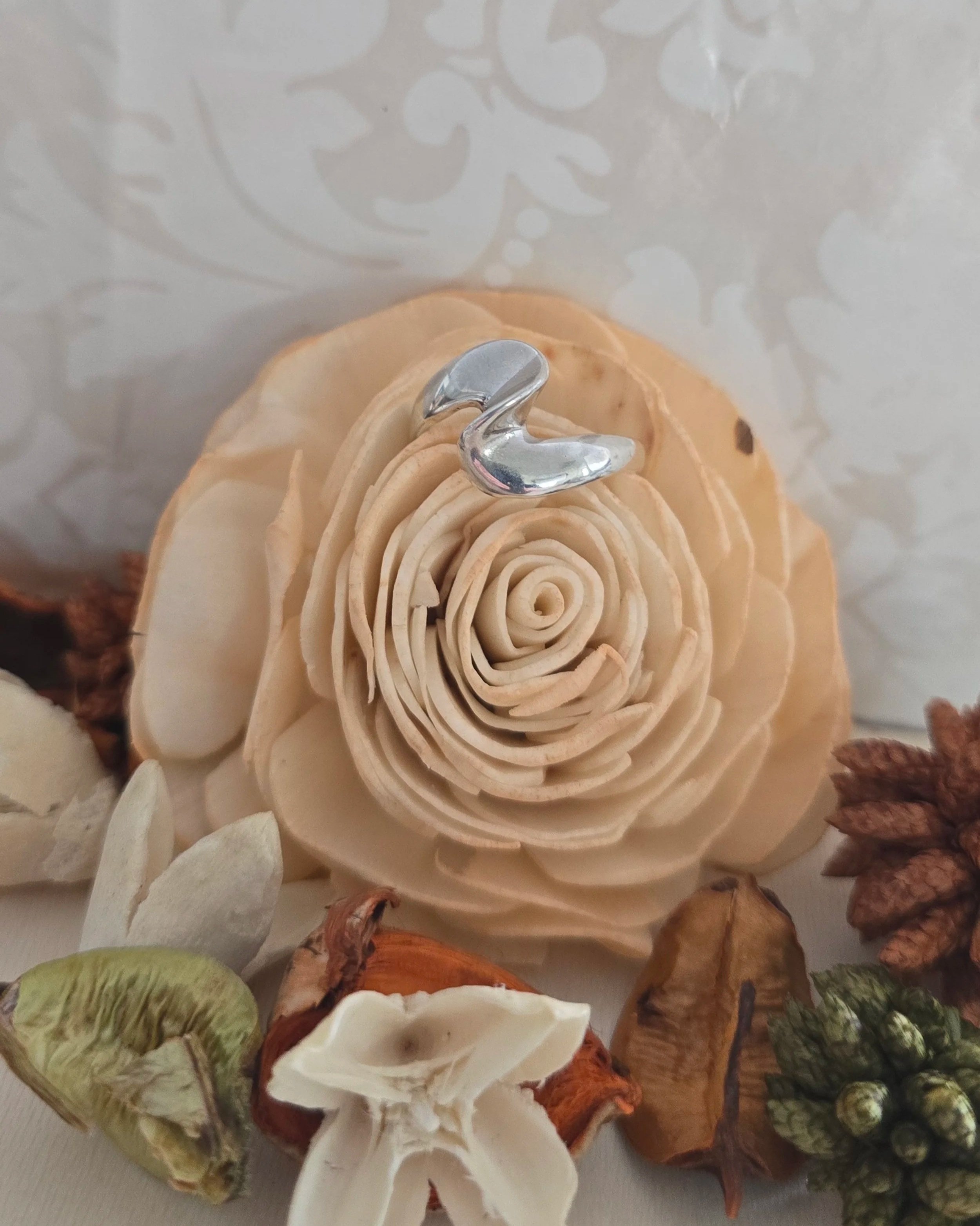 Silver Swirl Ring