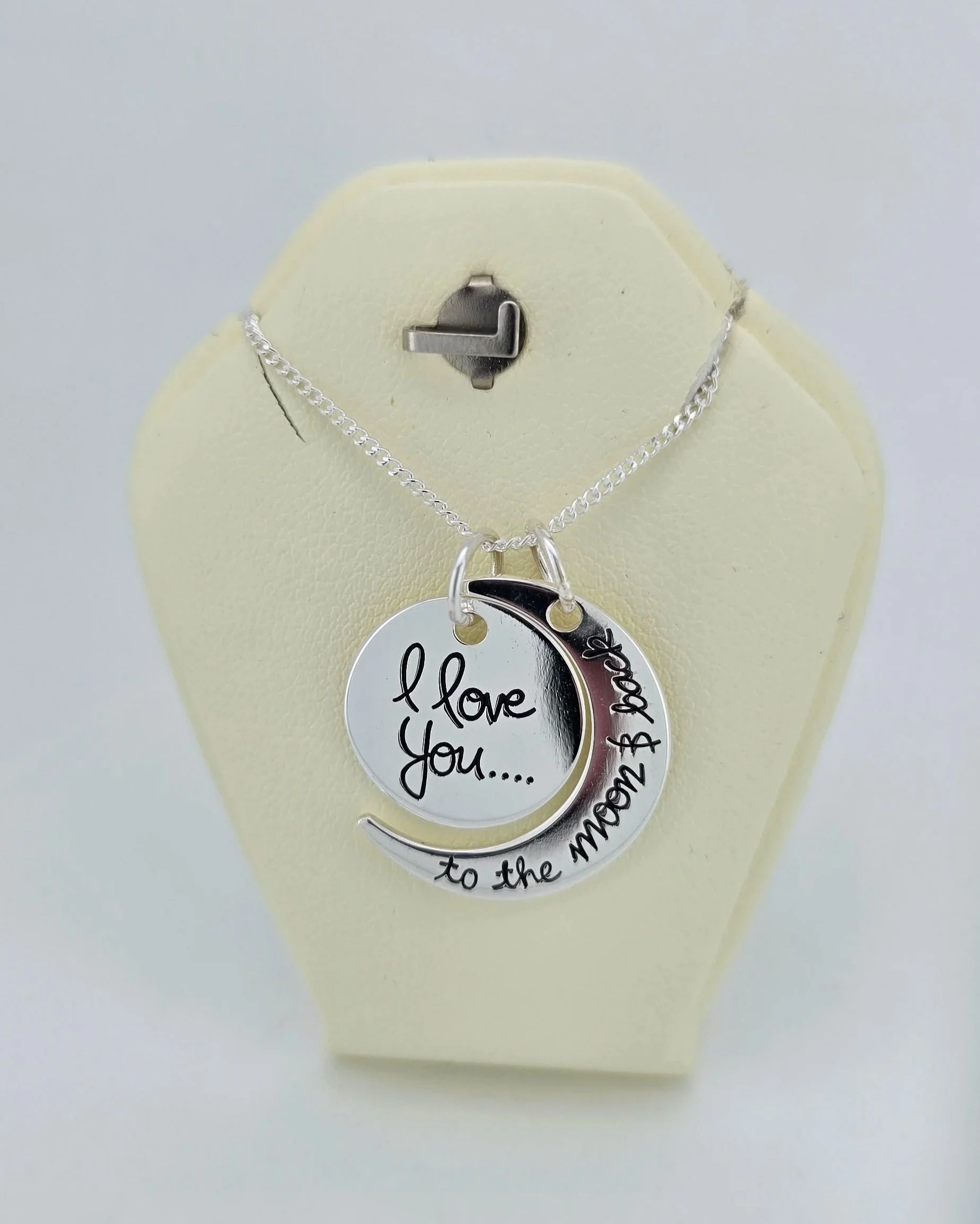 Sterling Silver "Love You.." Necklace