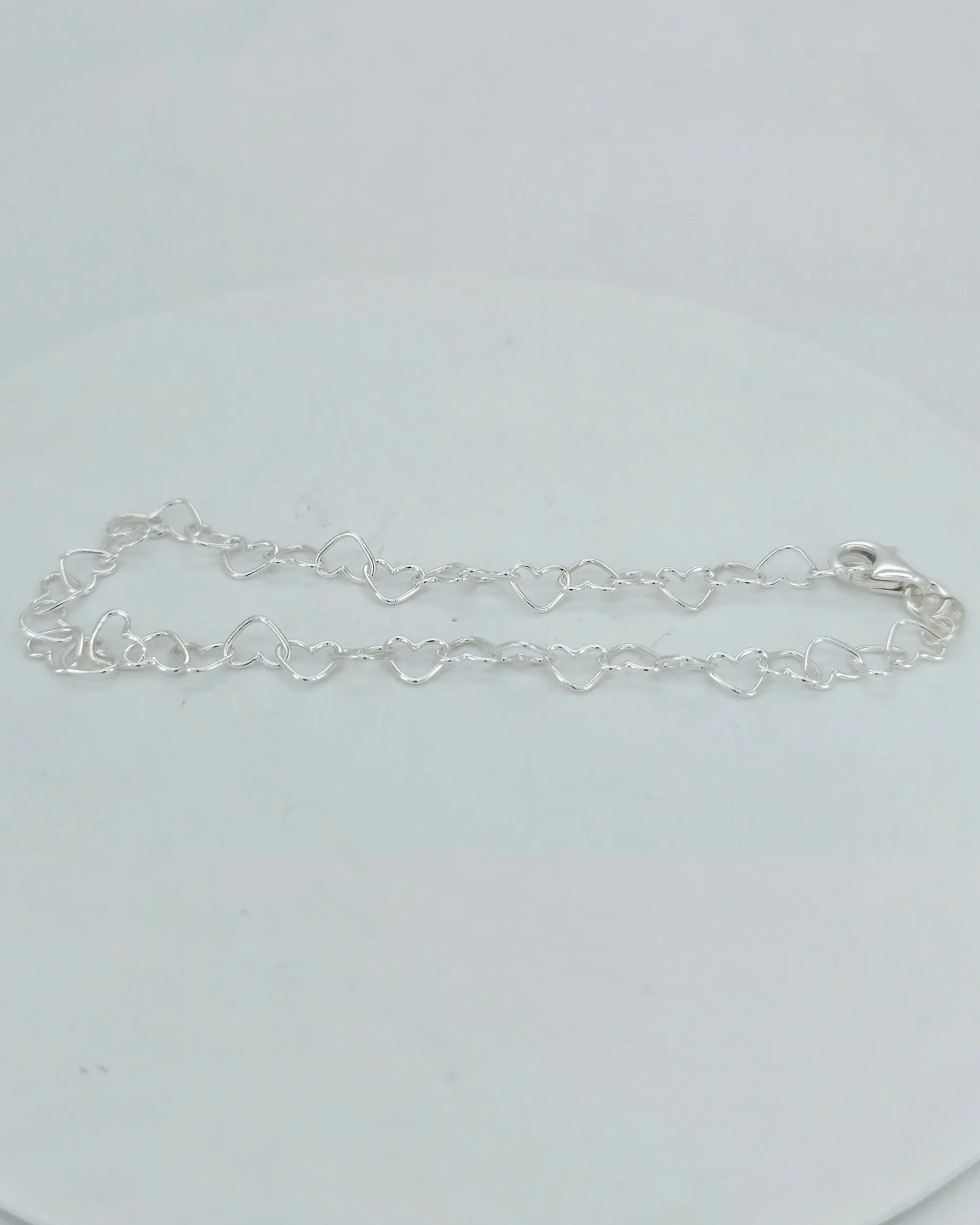 Sterling Silver Heart Bracelet