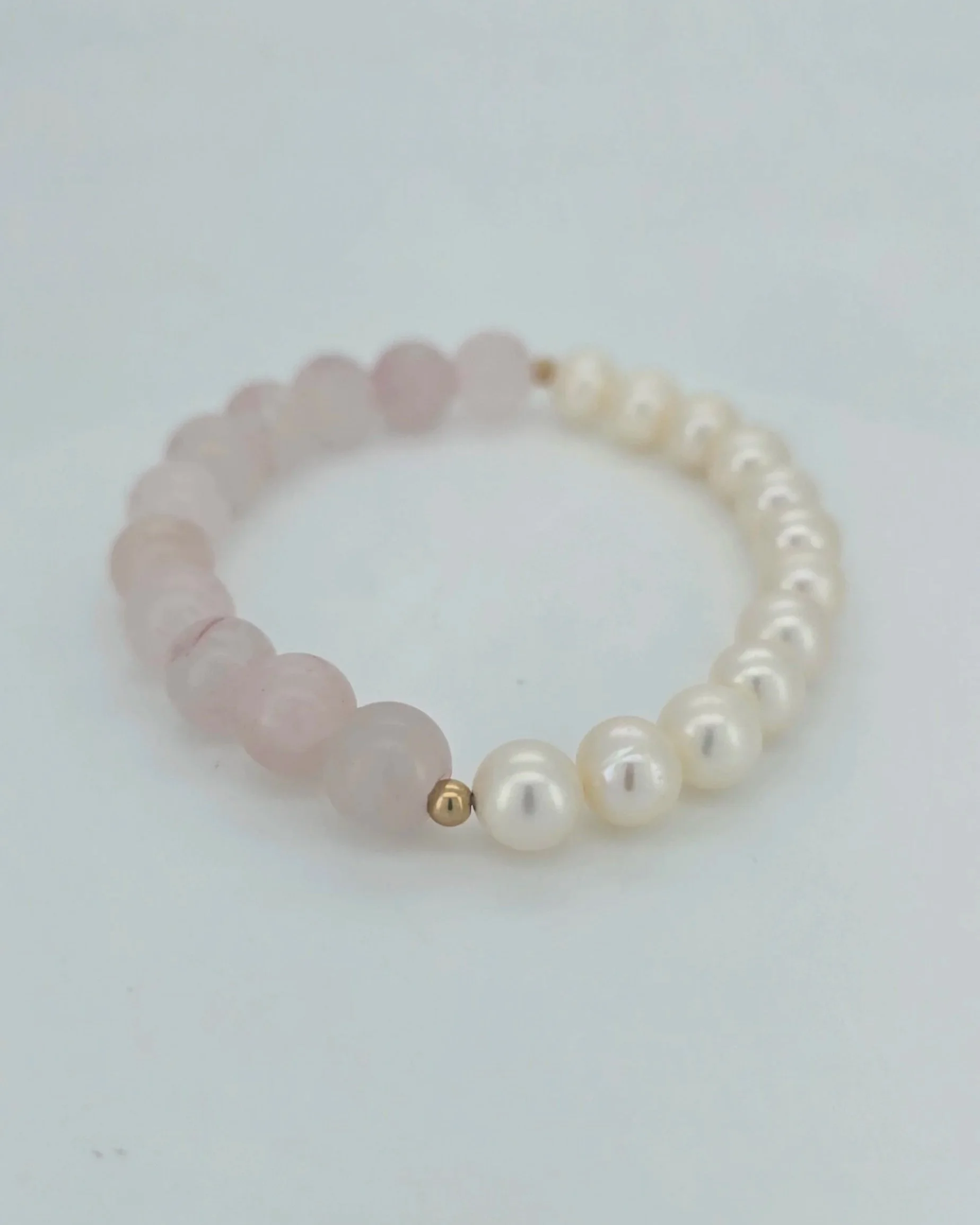 Pearl & Rose Quartz Bracelet