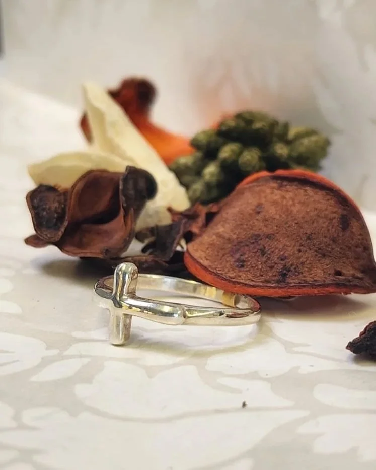 Silver Cross Ring