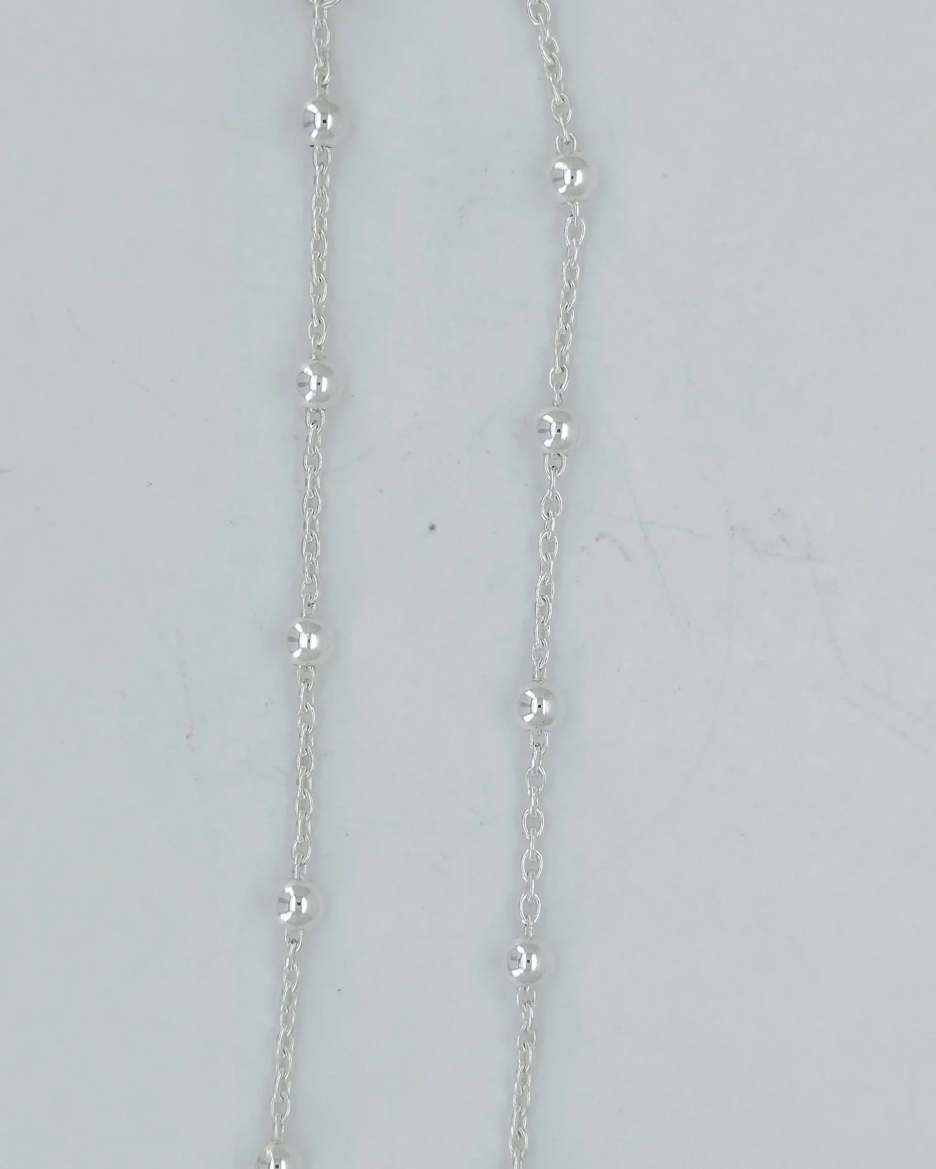Sterling Silver Ball & Cable Bracelet