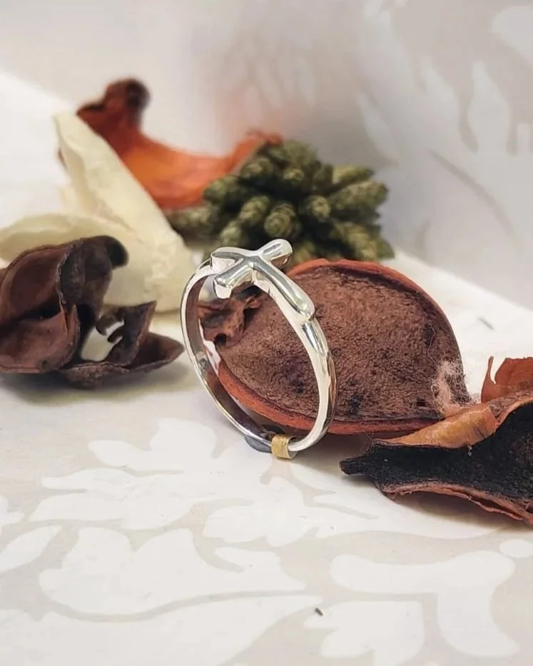 Silver Cross Ring