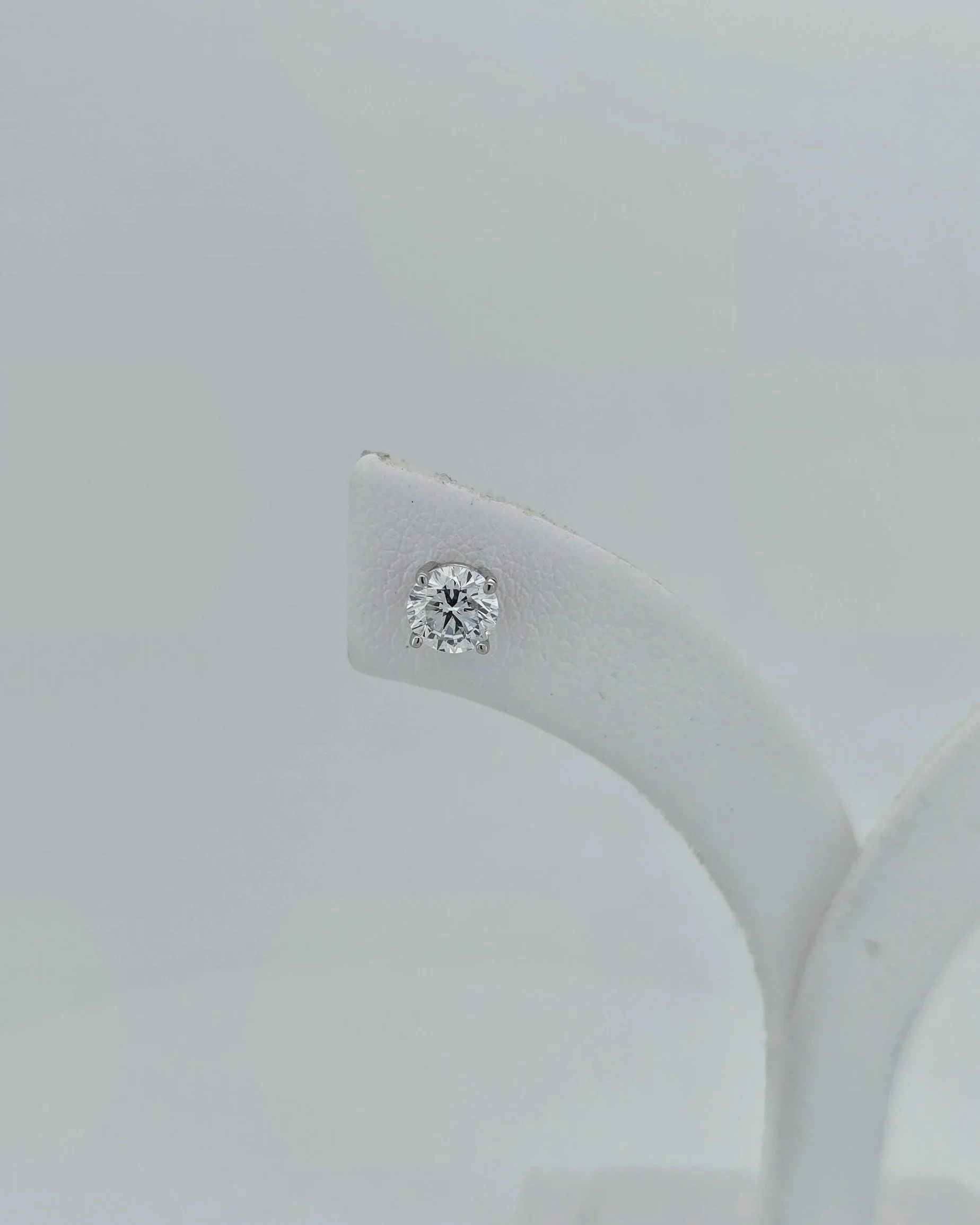 18ct White Gold Lab Diamond Stud Earrings