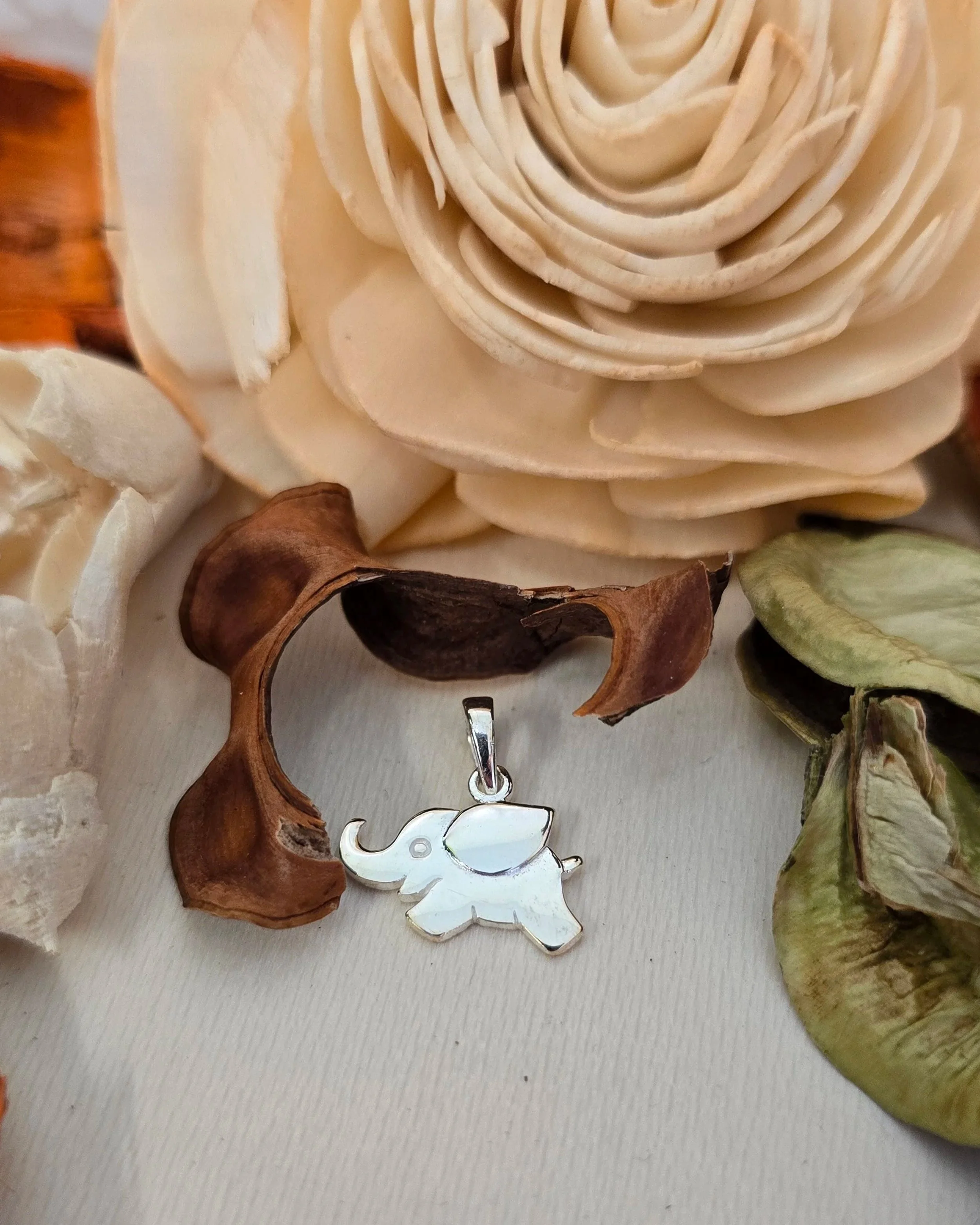 Sterling Silver Elephant Pendant