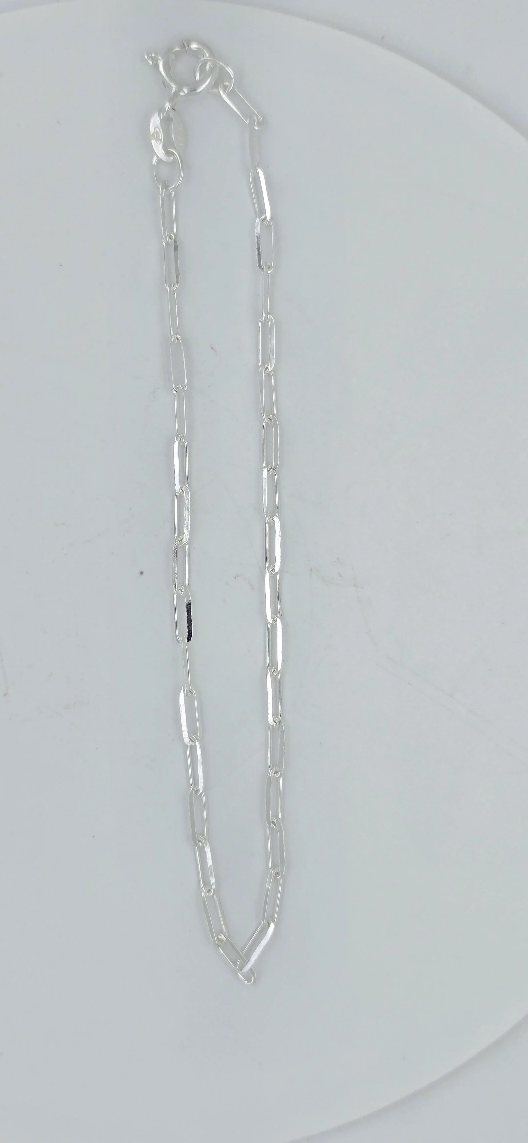 Sterling Silver Paperclip Bracelet