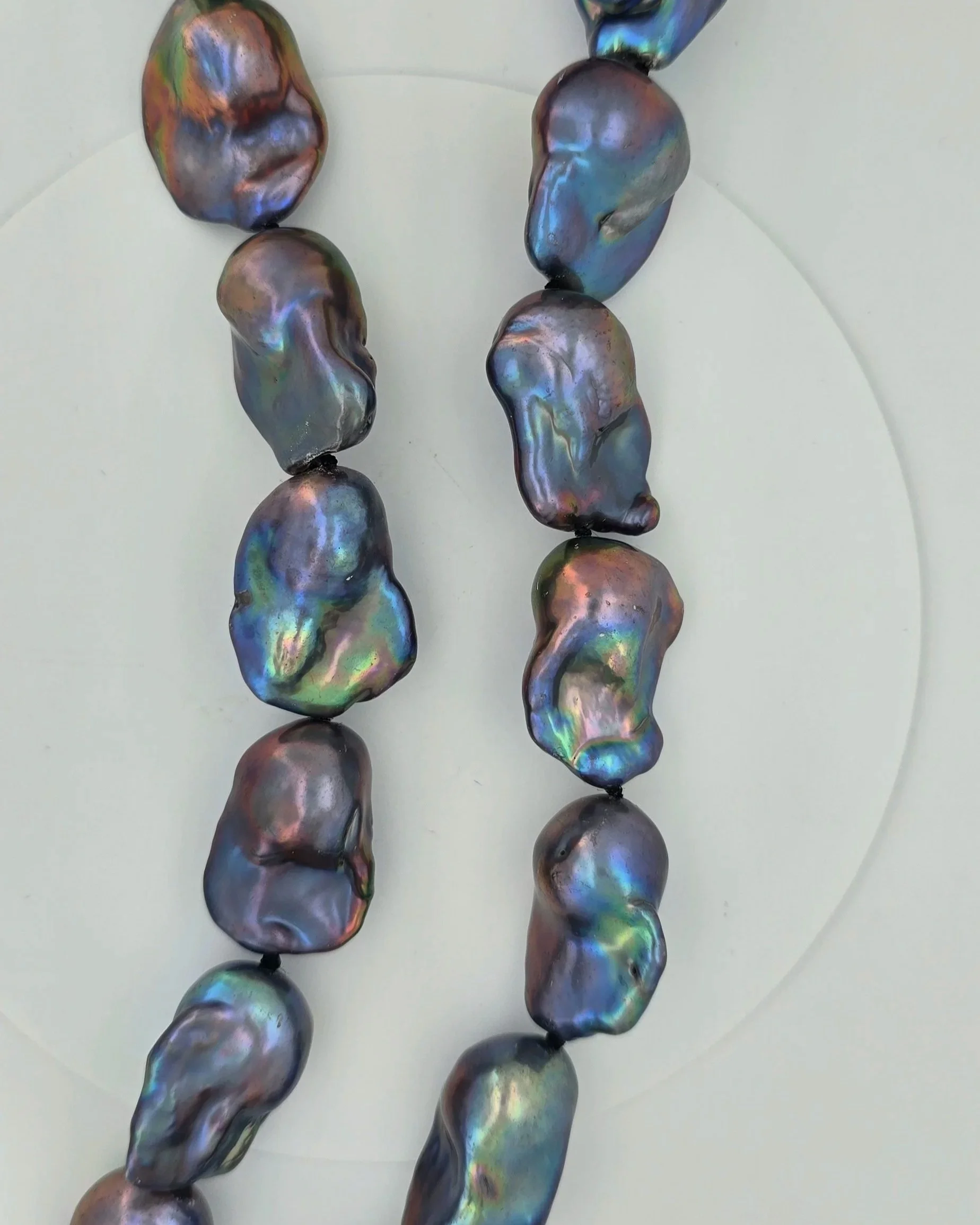 Black Baroque Pearl Necklace